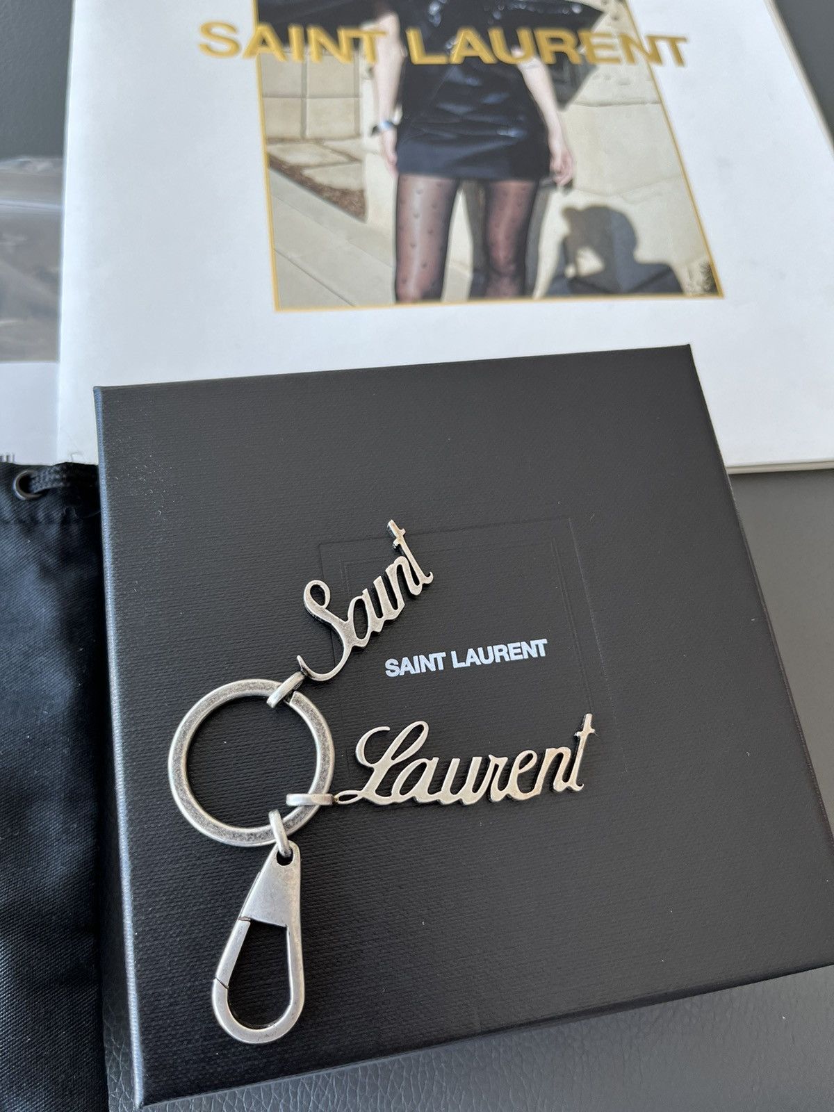 Saint Laurent Paris Saint Laurent Runway Brand New Logo Keyring Keychain RARE Size ONE SIZE - 6 Thumbnail