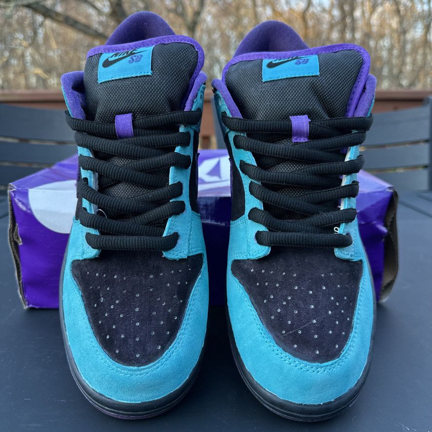 Nike Size 10 - Nike SB Dunk Low Custom Skeletor Teal Purple Black Size US 10 / EU 43 - 9 Thumbnail