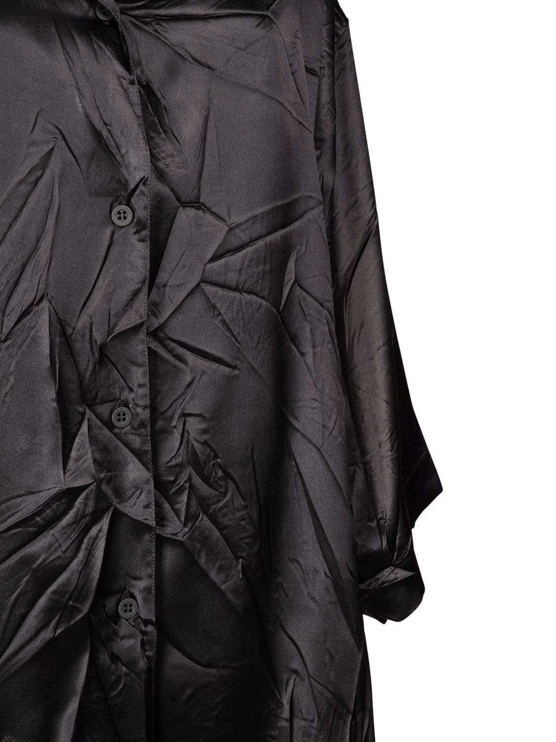Balenciaga o1in1g0824 Short Sleeve Shirt in Black Size S / US 4 / IT 40 - 5 Thumbnail