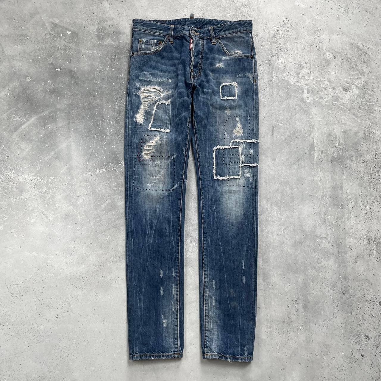 Dsquared2 Dsquared2 Distressed Denim Cool Guy Jeans Blue Size 46 Size US 31 - 1 Thumbnail