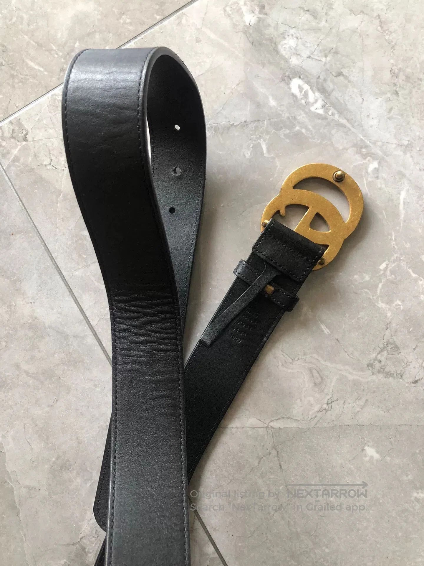 Gucci Gucci Classic Double G Gold Buckle Belt. Size ONE SIZE - 4 Thumbnail