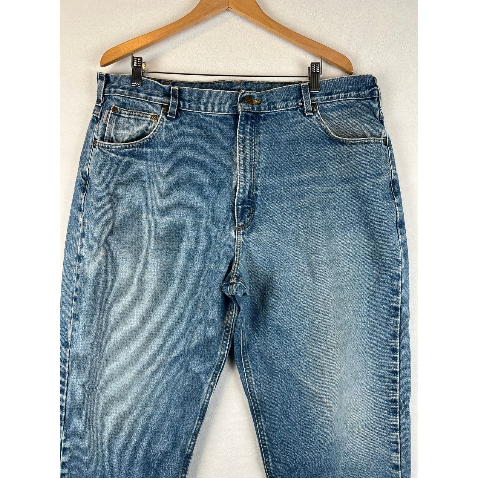 Carhartt Carhartt Jeans Mens 42x32 Blue Relaxed Straight Denim Pants Size US 42 / EU 58 - 3 Thumbnail
