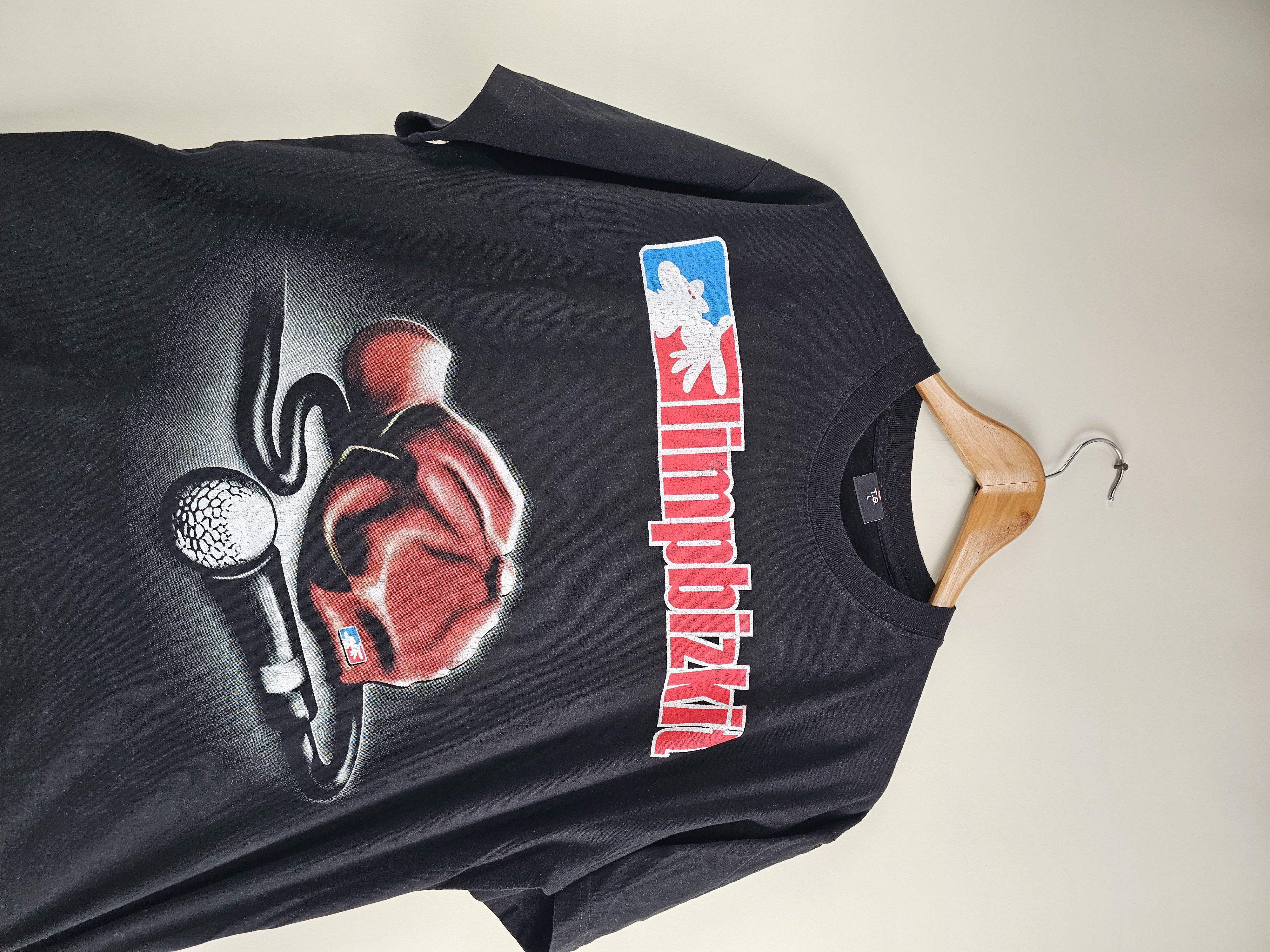 Band Tees × Vintage Early 2000s Limp bizkit Vintage T Shirt L 23" 27" Size US L / EU 52-54 / 3 - 5 Thumbnail