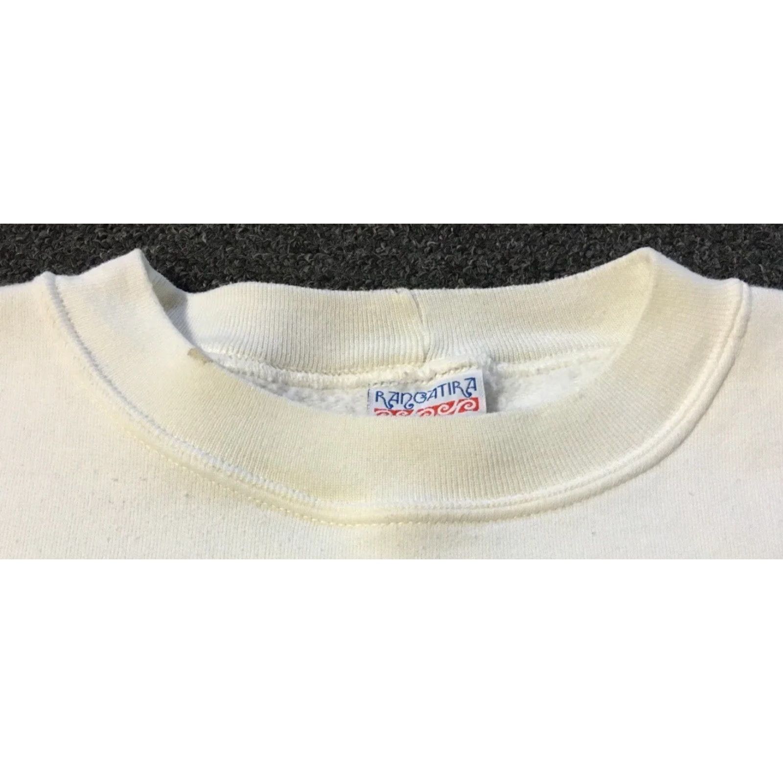 Vintage Vtg 90s New Zealand Faded Sweatshirt S Vaporwave White Hoodie Men Size US S / EU 44-46 / 1 - 6 Thumbnail