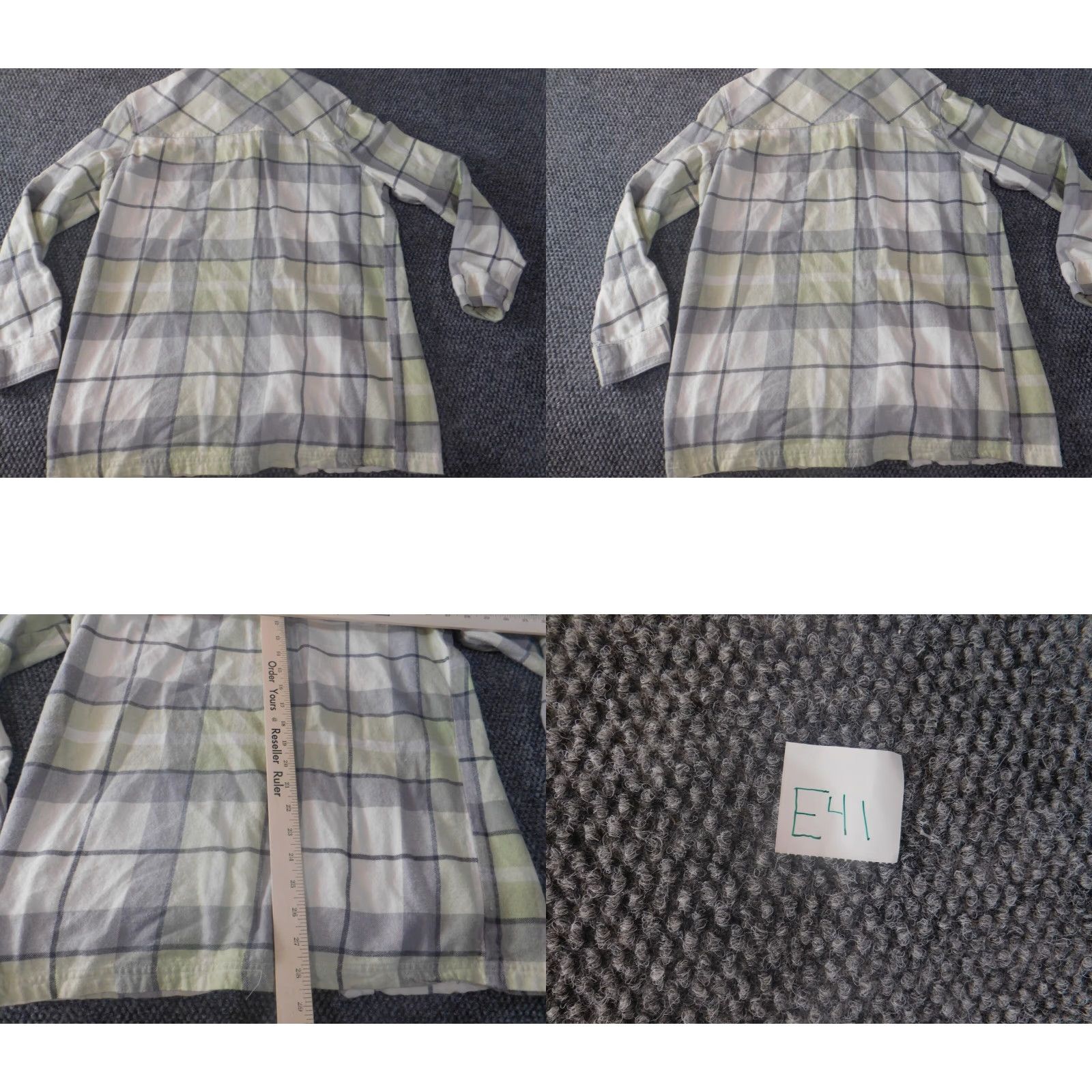 Vintage Dravus Shirt Men's Small Green Plaid Flannel Button-Down Long Sleeve Cotton Size US S / EU 44-46 / 1 - 8 Thumbnail