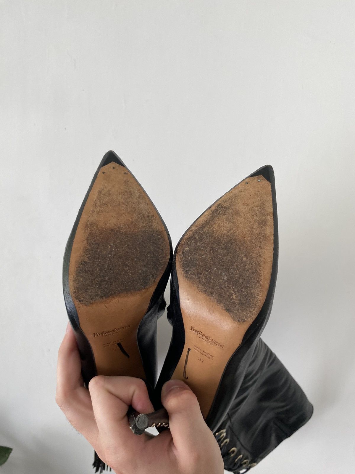 Yves Saint Laurent Yves Saint Laurent Vintage Avant Garde Hight Boots Size US 7 / IT 37 - 15 Thumbnail