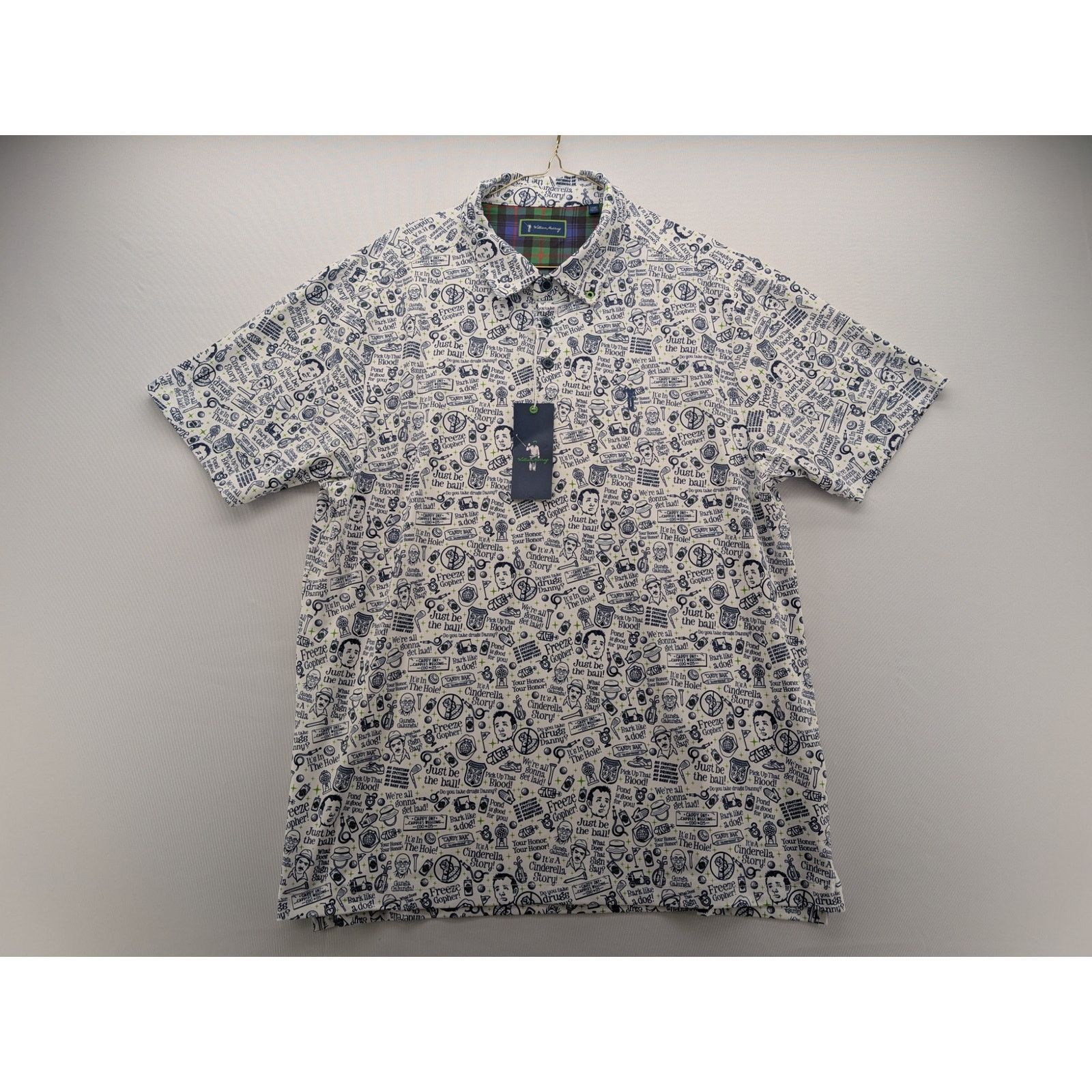 Other NWT William Murray Caddy Quotes Men's Polo size Large Size US L / EU 52-54 / 3 - 4 Thumbnail