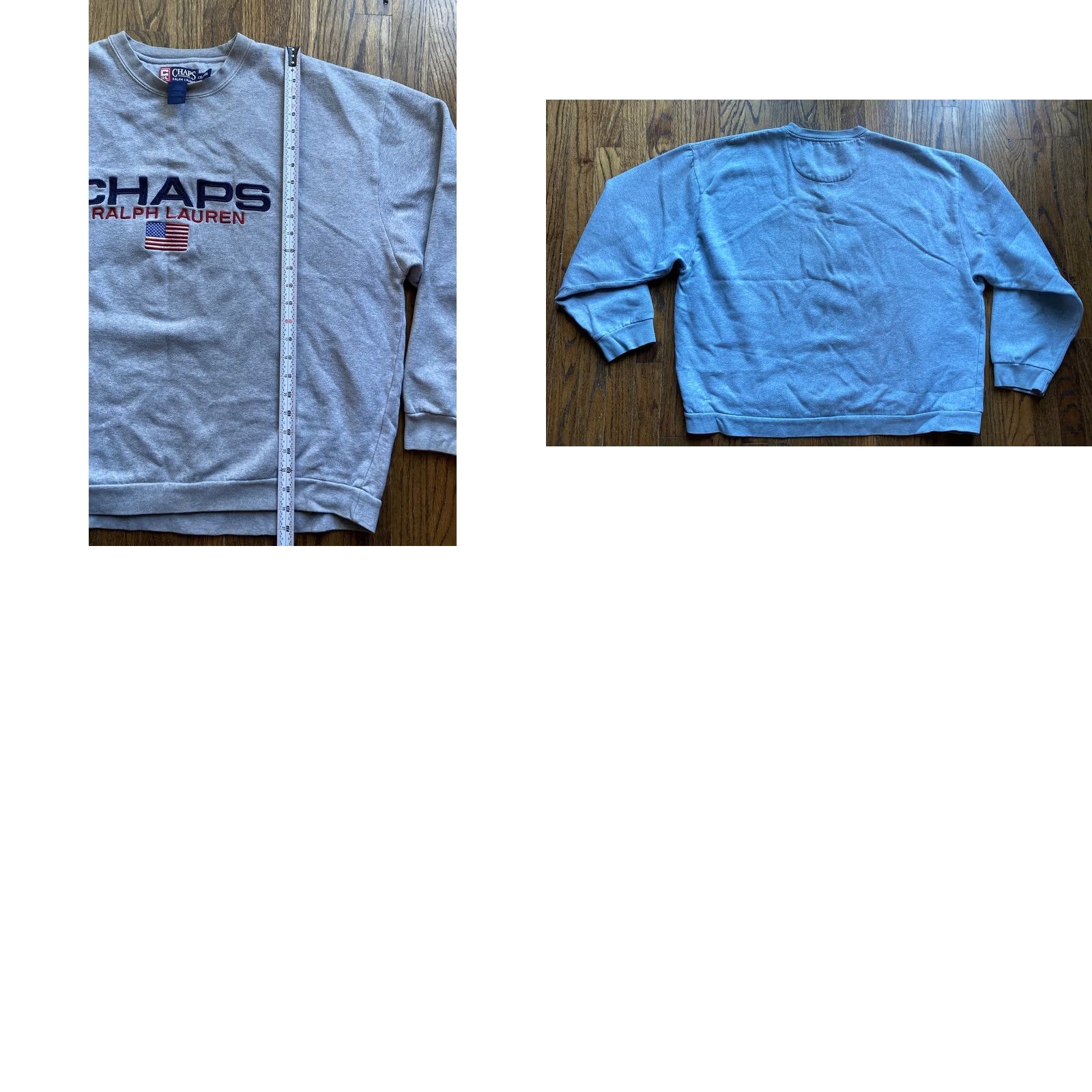 Chaps VINTAGE Chaps Ralph Lauren Sweatshirt Crewneck Gray 2XL Mens Logo Spellout Pullover Shirt Size US XXL / EU 58 / 5 - 8 Thumbnail