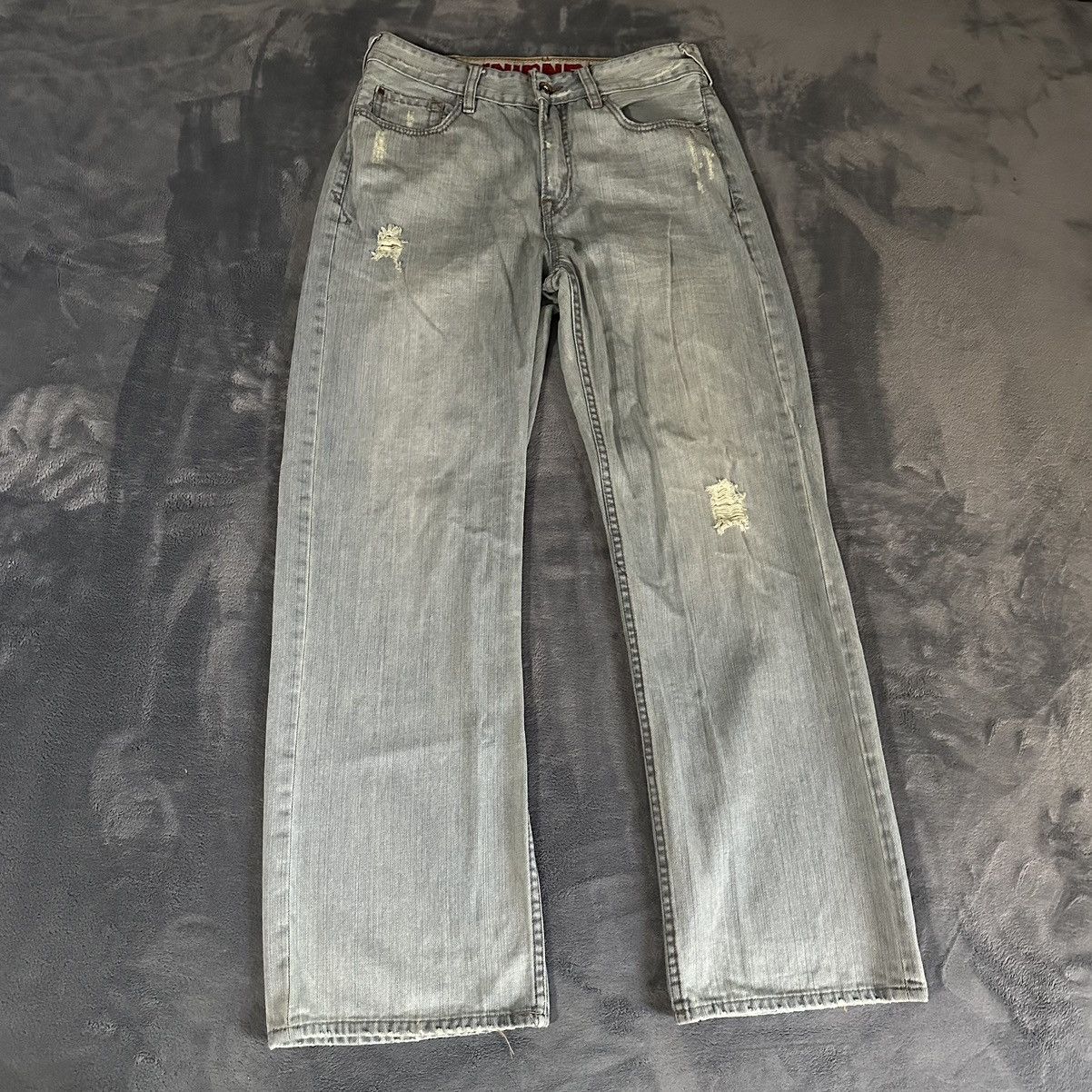 UNIONBAY Vintage Union Bay Distressed Light Wash Jeans Size US 31 - 1 Thumbnail