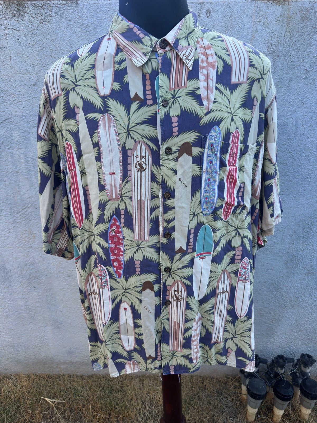 Reyn Spooner PreOwned Reyn Spooner Hawaiian Print Multicolored Men's XXL Size US XXL / EU 58 / 5 - 1 Thumbnail