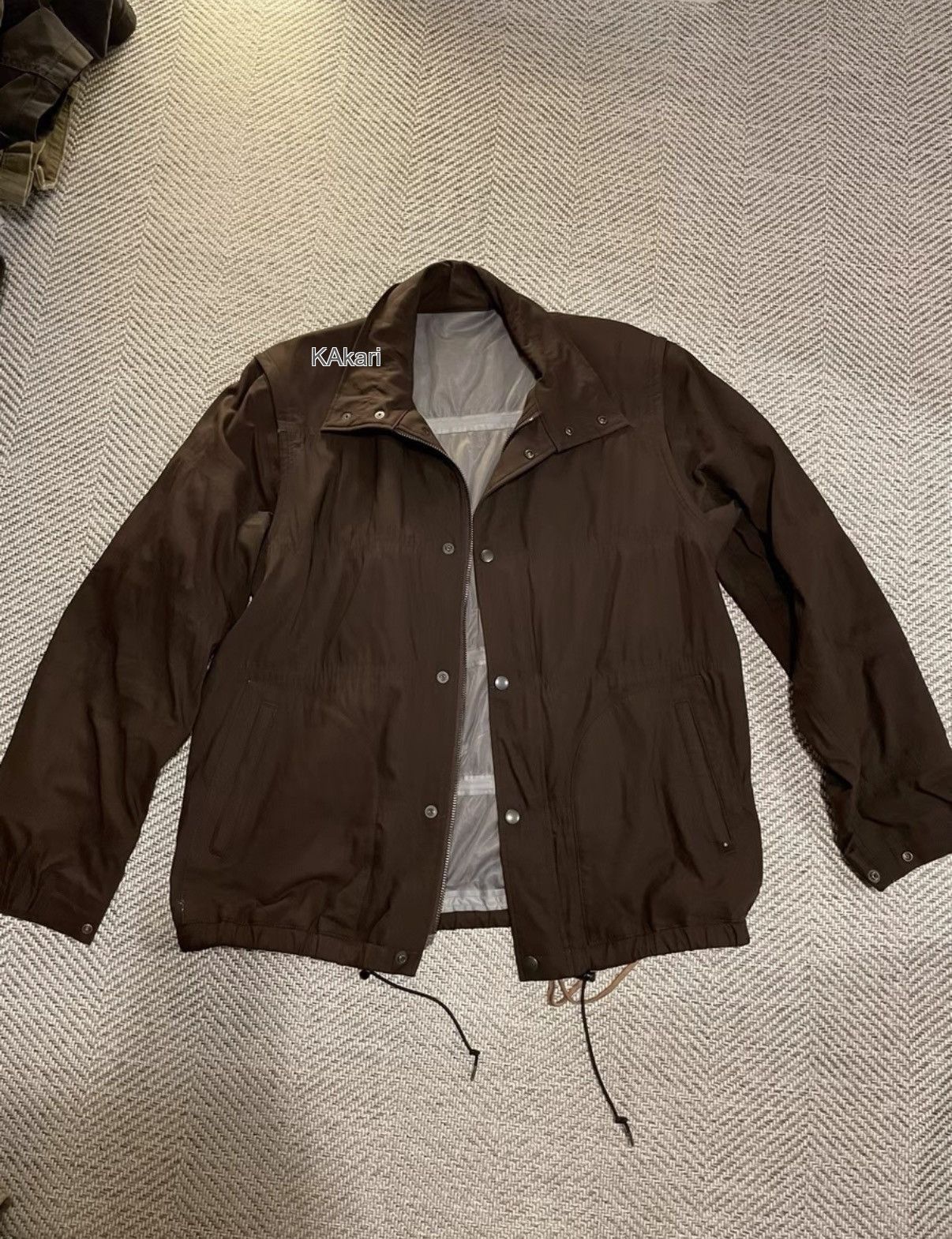 Number (N)ine Brown XL Lightweight Button-Up Jacket Size US XL / EU 56 / 4 - 1 Thumbnail