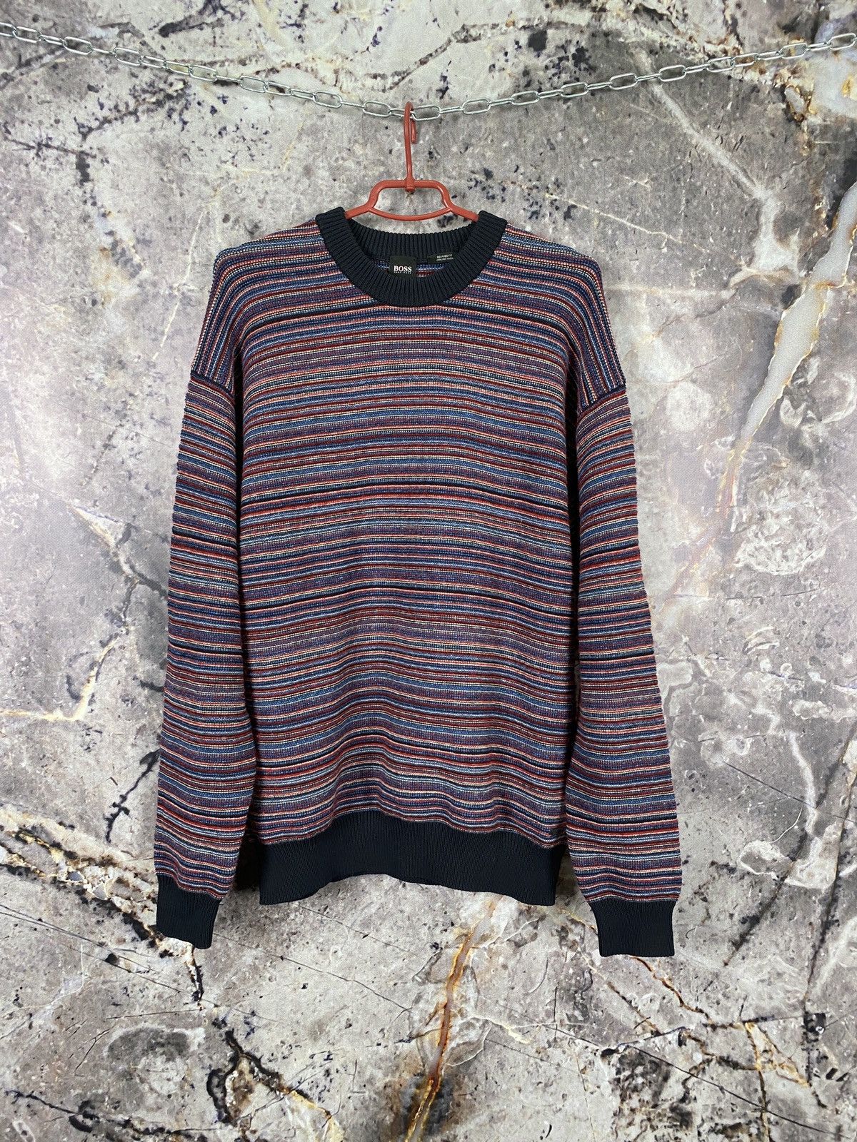 Hugo Boss Men’s Hugo Boss Sweatshirt Multicolor Striped Size L Size US L / EU 52-54 / 3 - 1 Thumbnail