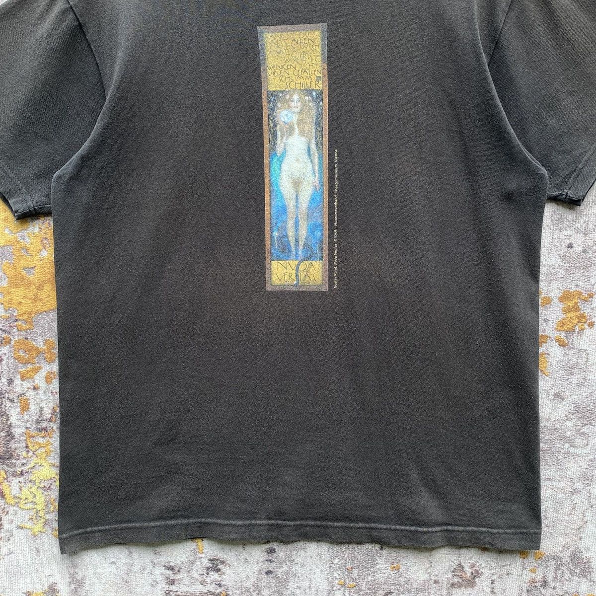 Arts & Science Vintage Gustav Klimt Nuda Veritas Art Tee Vienna Japan 1900 Size US M / EU 48-50 / 2 - 10 Thumbnail