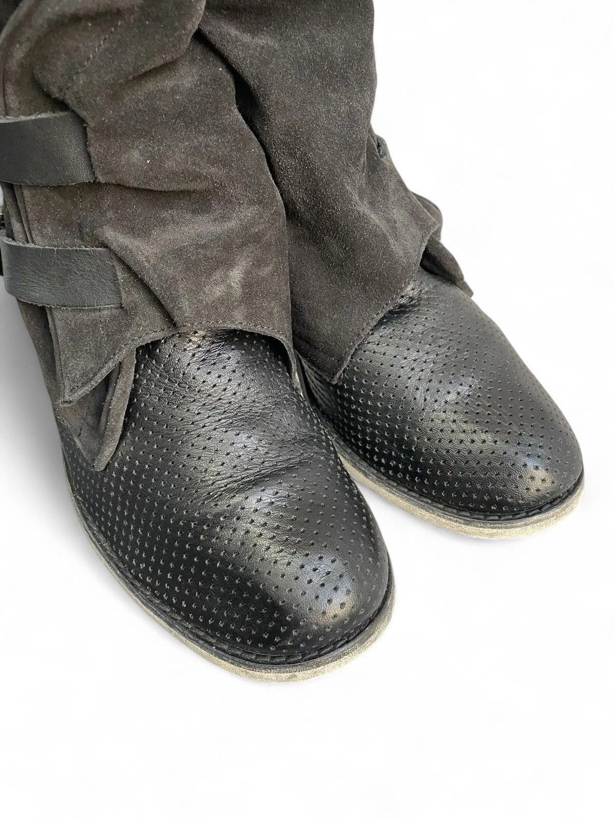 A.S.98 A.S. 98 black suede engineered leather boots avantgarde Size US 8 / IT 38 - 4 Thumbnail