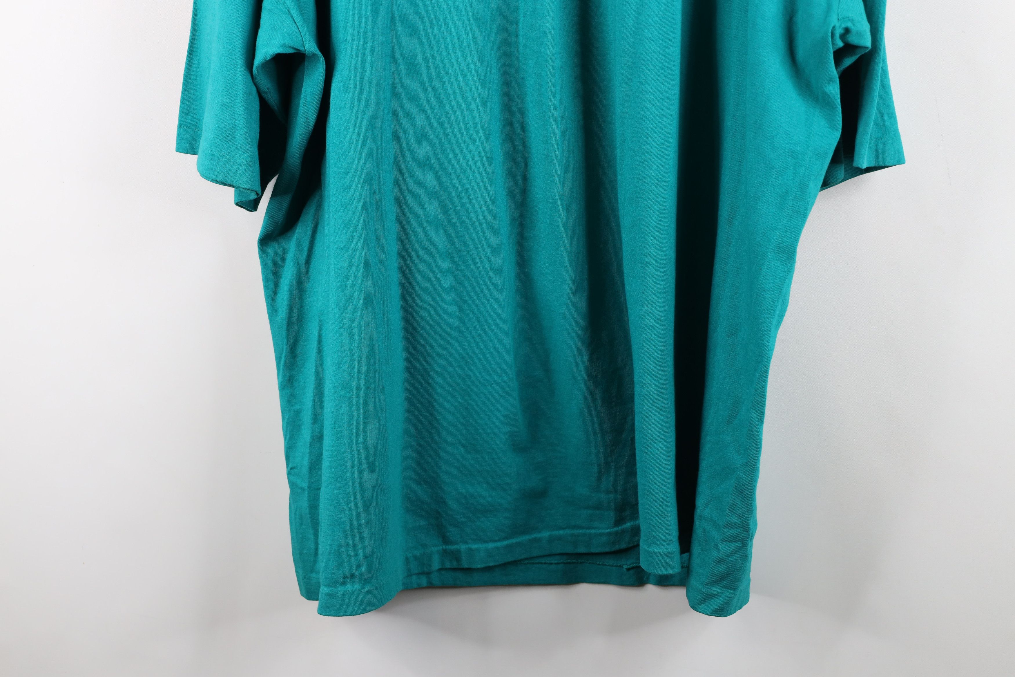 Vintage Vintage 90s Streetwear Fishing Short Sleeve T-Shirt Teal USA Size US XXL / EU 58 / 5 - 15 Thumbnail