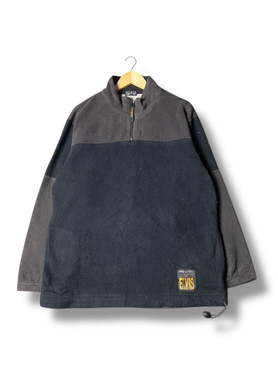 Japanese Brand Elvis Presley Half Zip Pullover Fleece Jacket (160) Size US L / EU 52-54 / 3 - 1 Thumbnail