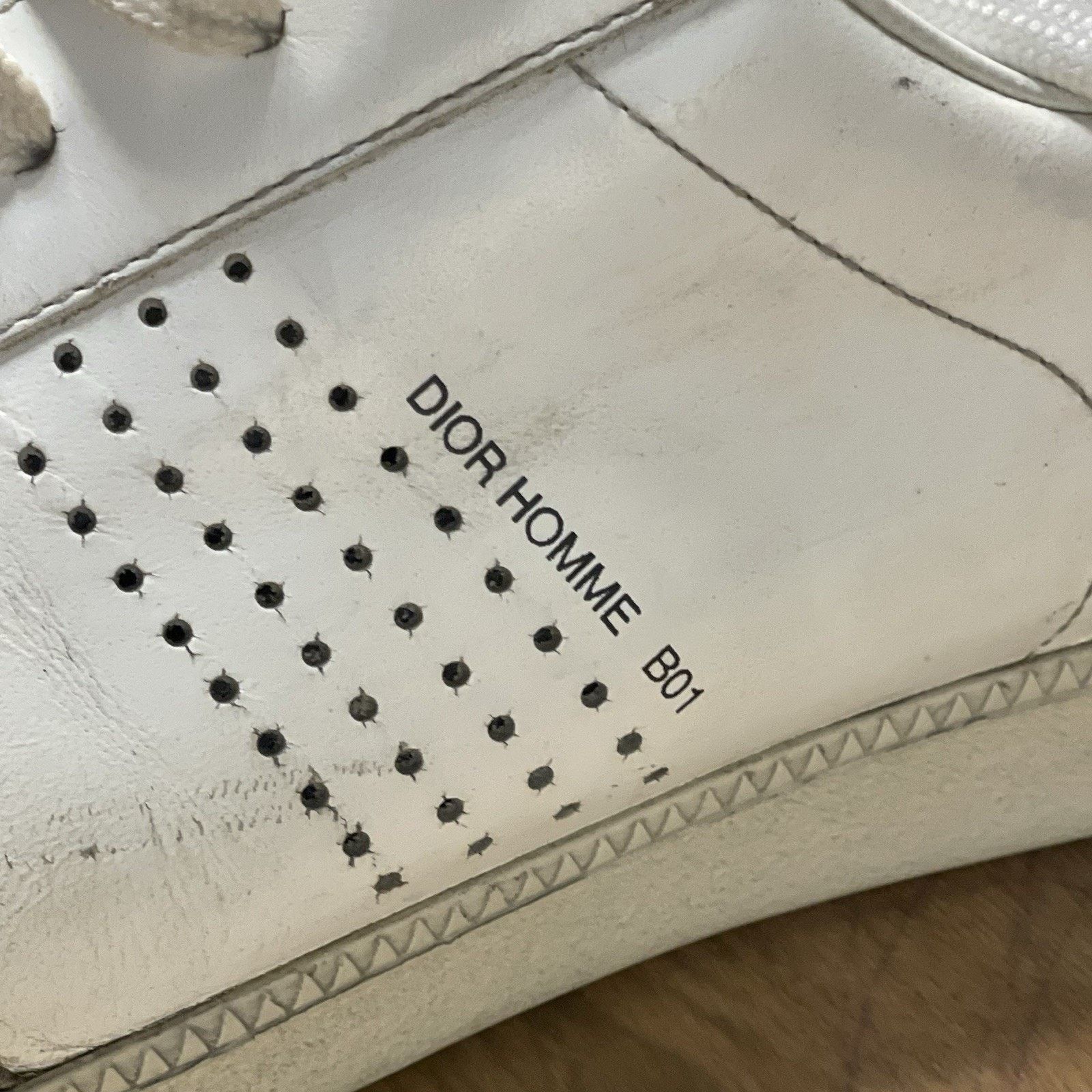 Dior Christian Dior Homme Sneakers Men's Low TOP white Leather Size US 9 / EU 42 - 13 Thumbnail