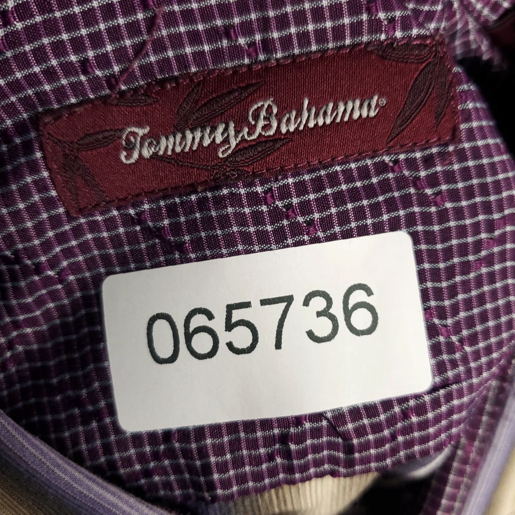 Tommy Bahama Tommy Bahama Shirt Mens 2XL Purple Striped Cotton Button Up Long Sleeve Size US XXL / EU 58 / 5 - 8 Thumbnail