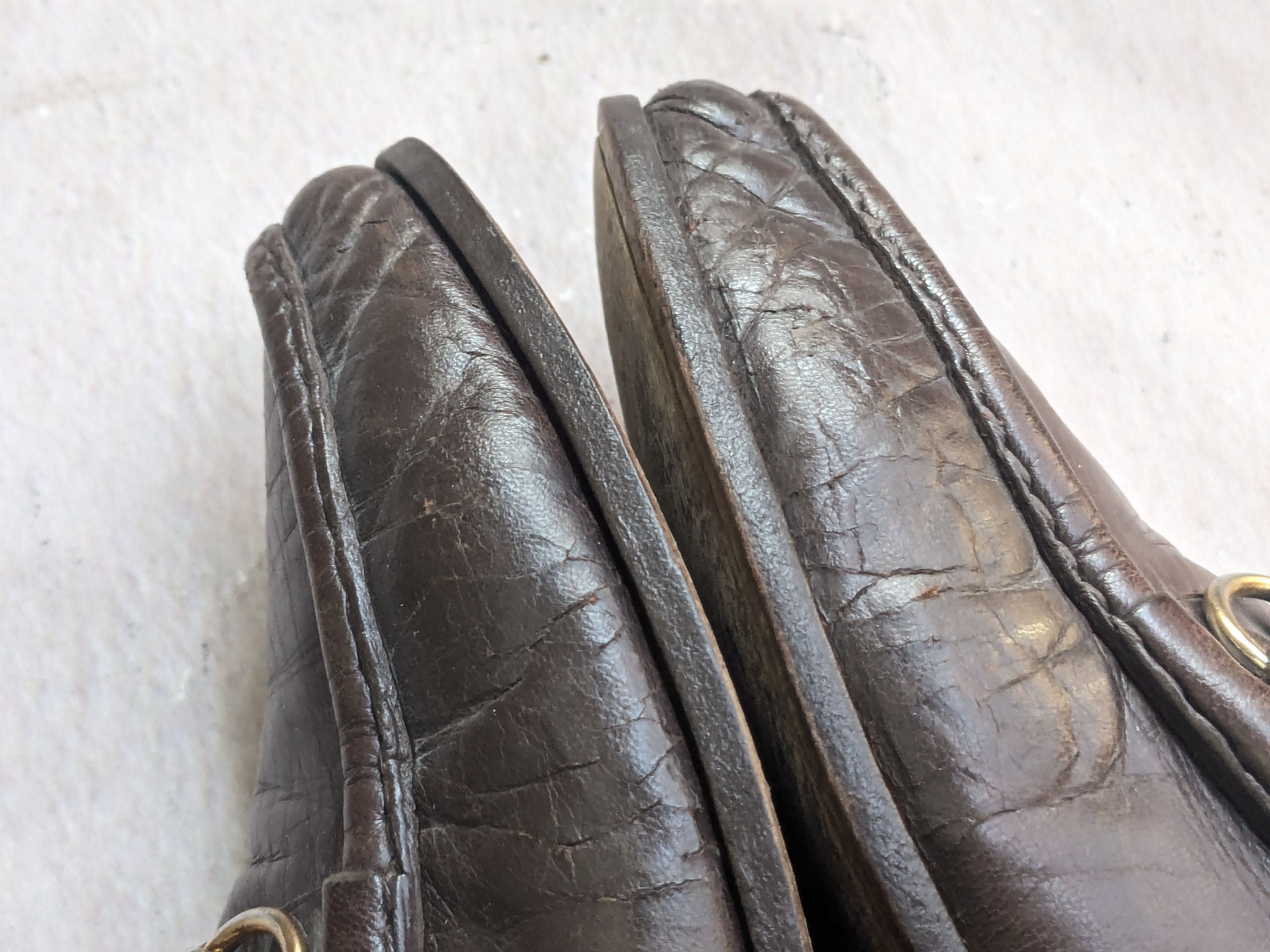 Gucci Vintage Gucci Horsebit Loafers Dark Brown Leather 8 Size US 8 / EU 41 - 6 Thumbnail