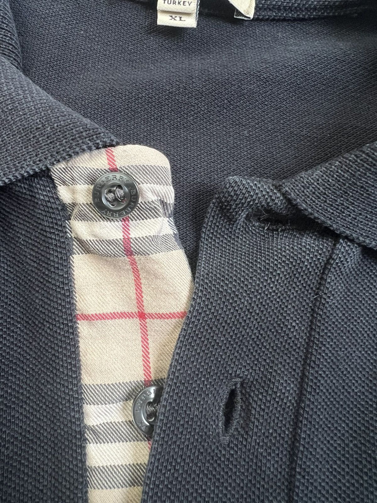 Burberry Burberry London Black Polo Shirt XL (Fits Like Medium) Size US XL / EU 56 / 4 - 6 Thumbnail
