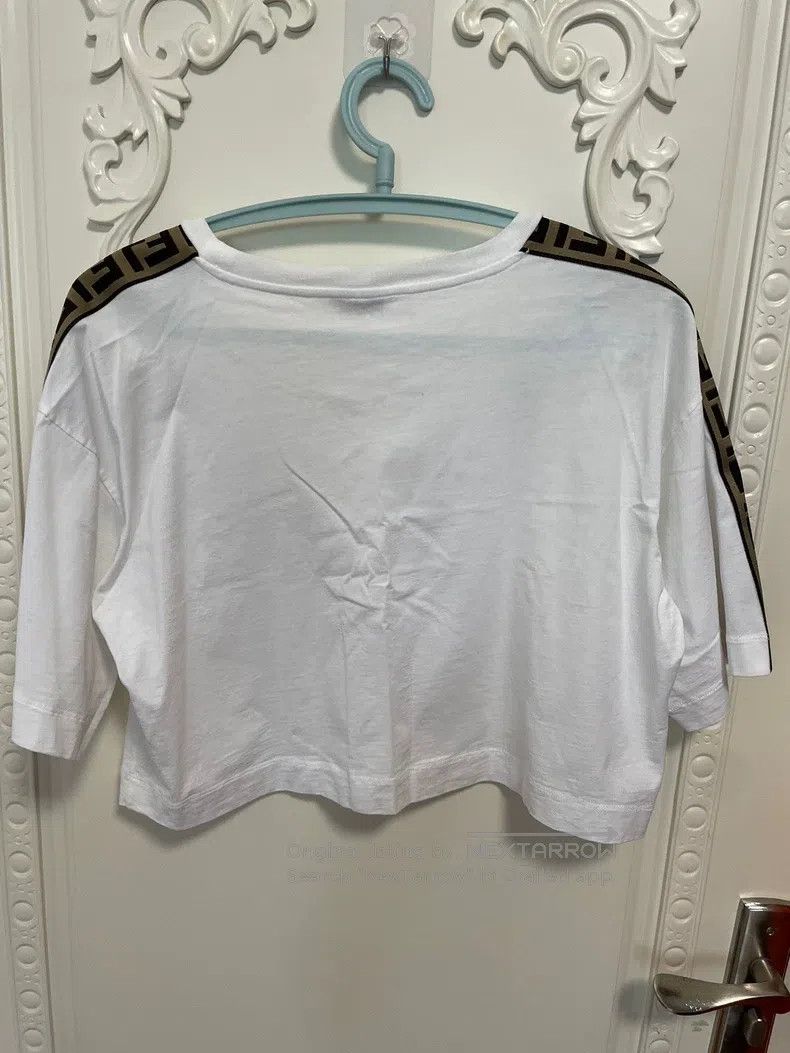 Fendi Fendi Short Sleeve T-Shirt, Black and White, White with Cu Size S / US 4 / IT 40 - 8 Thumbnail