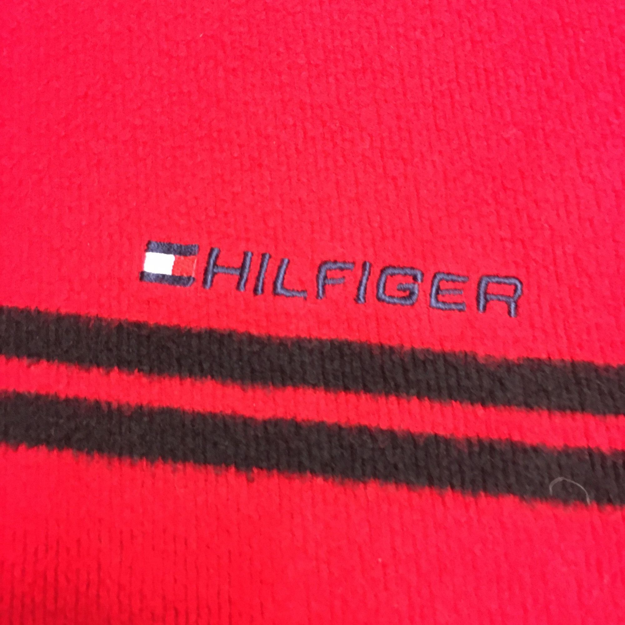 Tommy Hilfiger Vtg Tommy Hilfiger Ribbed Pullover V-Neck Streetwear Sweater Size US XXL / EU 58 / 5 - 2 Thumbnail