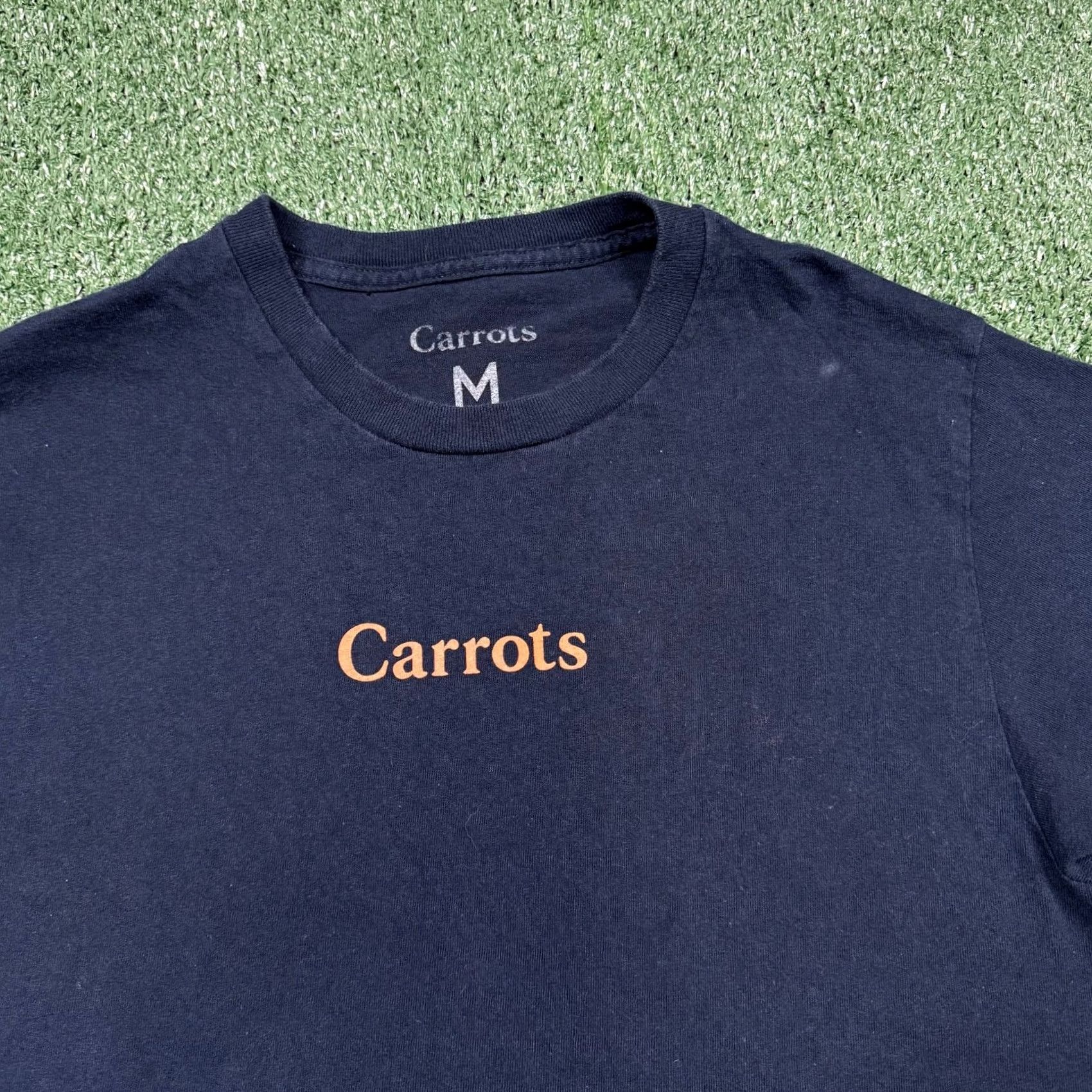 Vintage Carrots T-Shirt Mens Size M Black Blue Short Sleeve Crew Neck Graphic Shirt Size US M / EU 48-50 / 2 - 4 Thumbnail