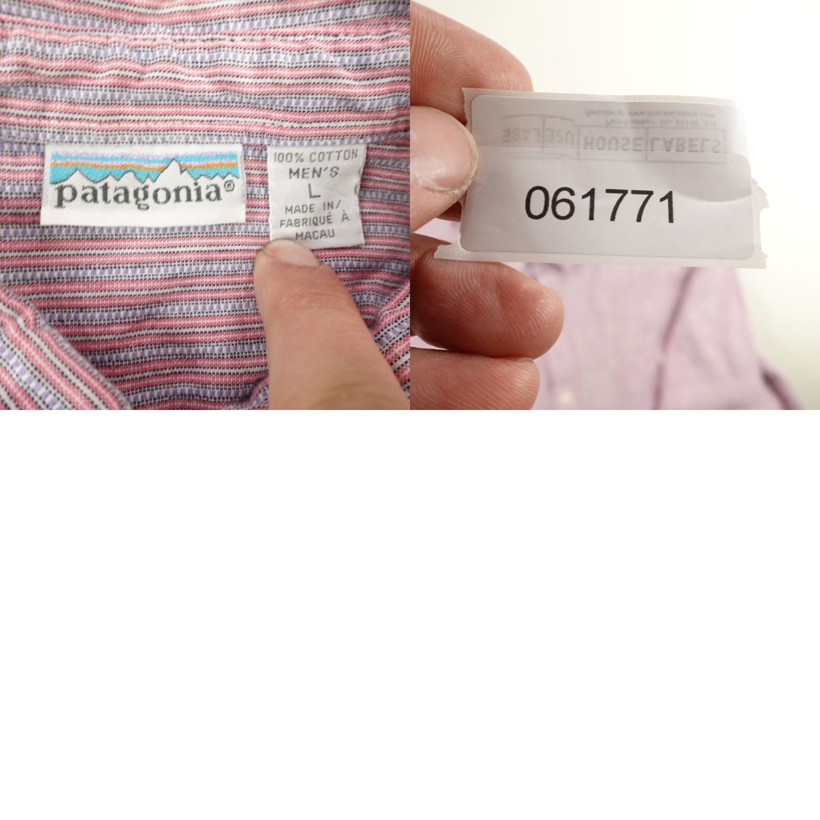 Patagonia Vintage Patagonia Shirt Mens Large Pink Purple Stripes Button Up Organic 90s Size US L / EU 52-54 / 3 - 8 Thumbnail