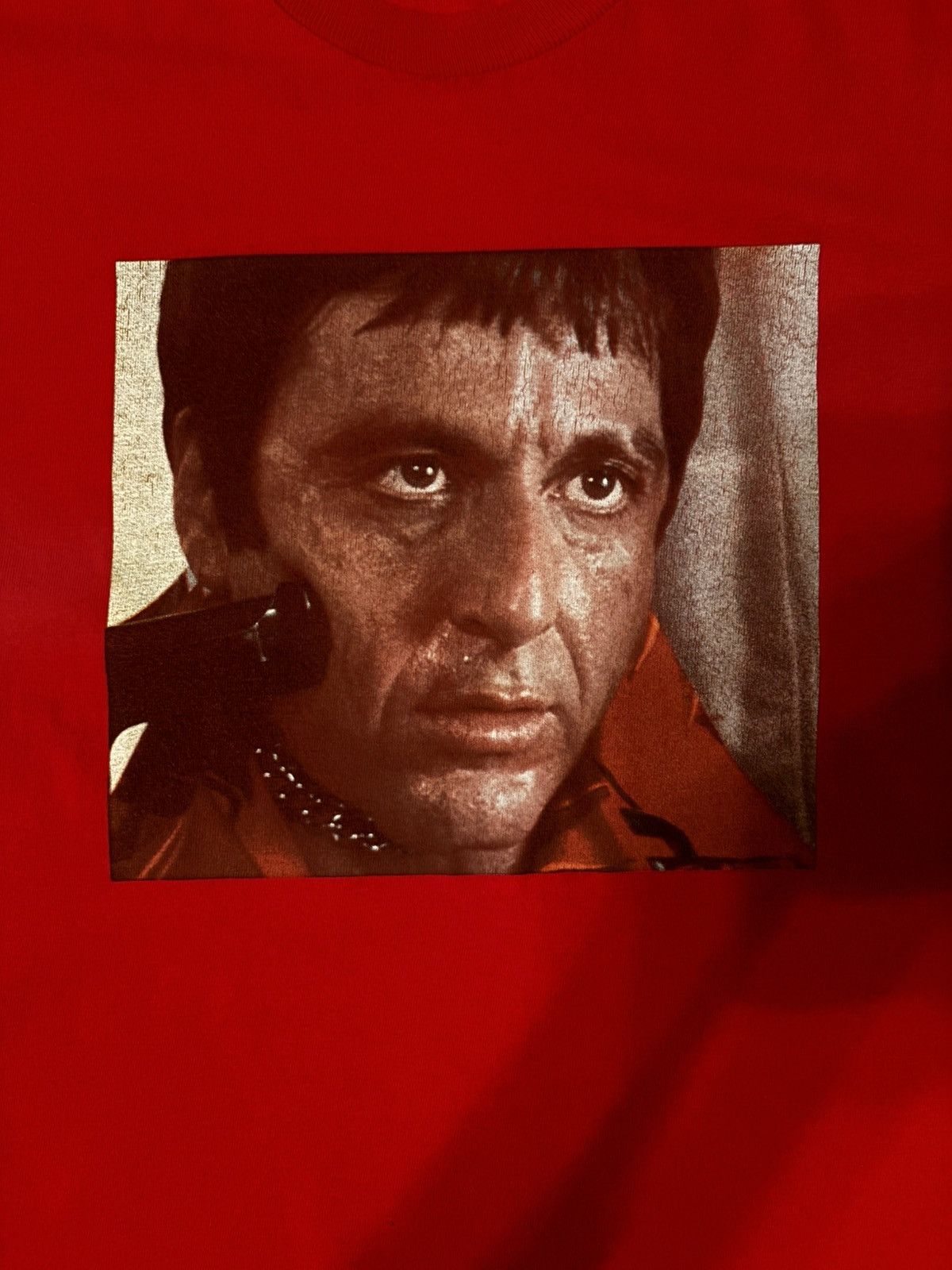 Supreme Supreme x Scarface "Shower" Tee Red - FW17 Size US M / EU 48-50 / 2 - 2 Thumbnail