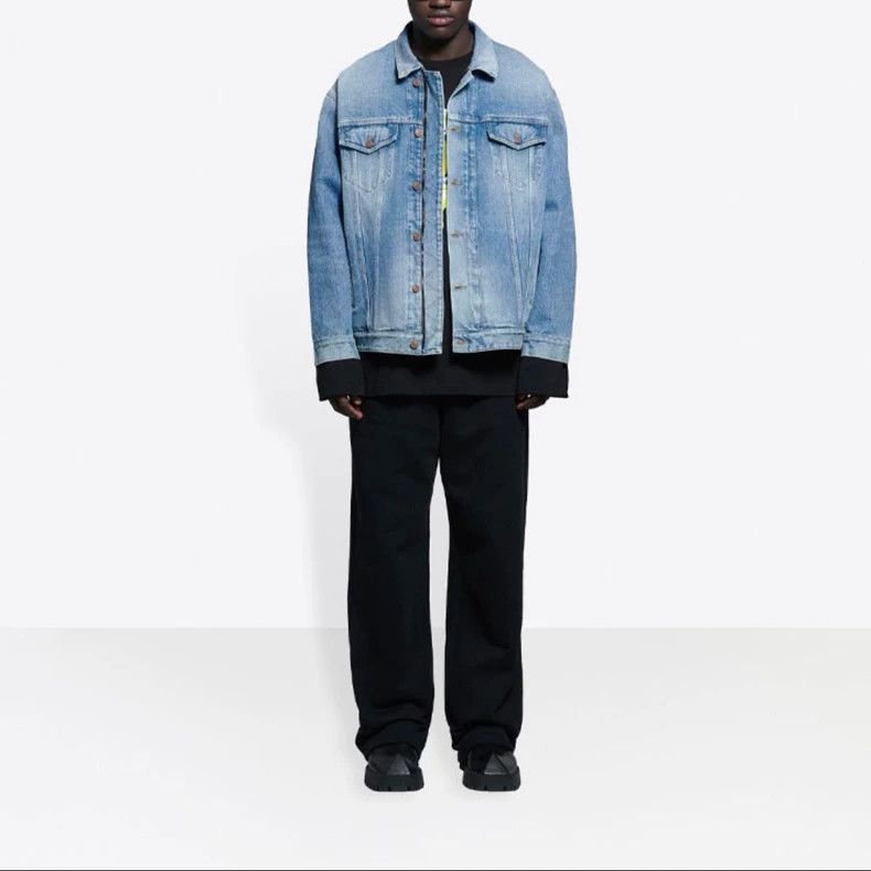 Balenciaga Balenciaga Single-Breasted Denim Jacket Size US M / EU 48-50 / 2 - 1 Thumbnail