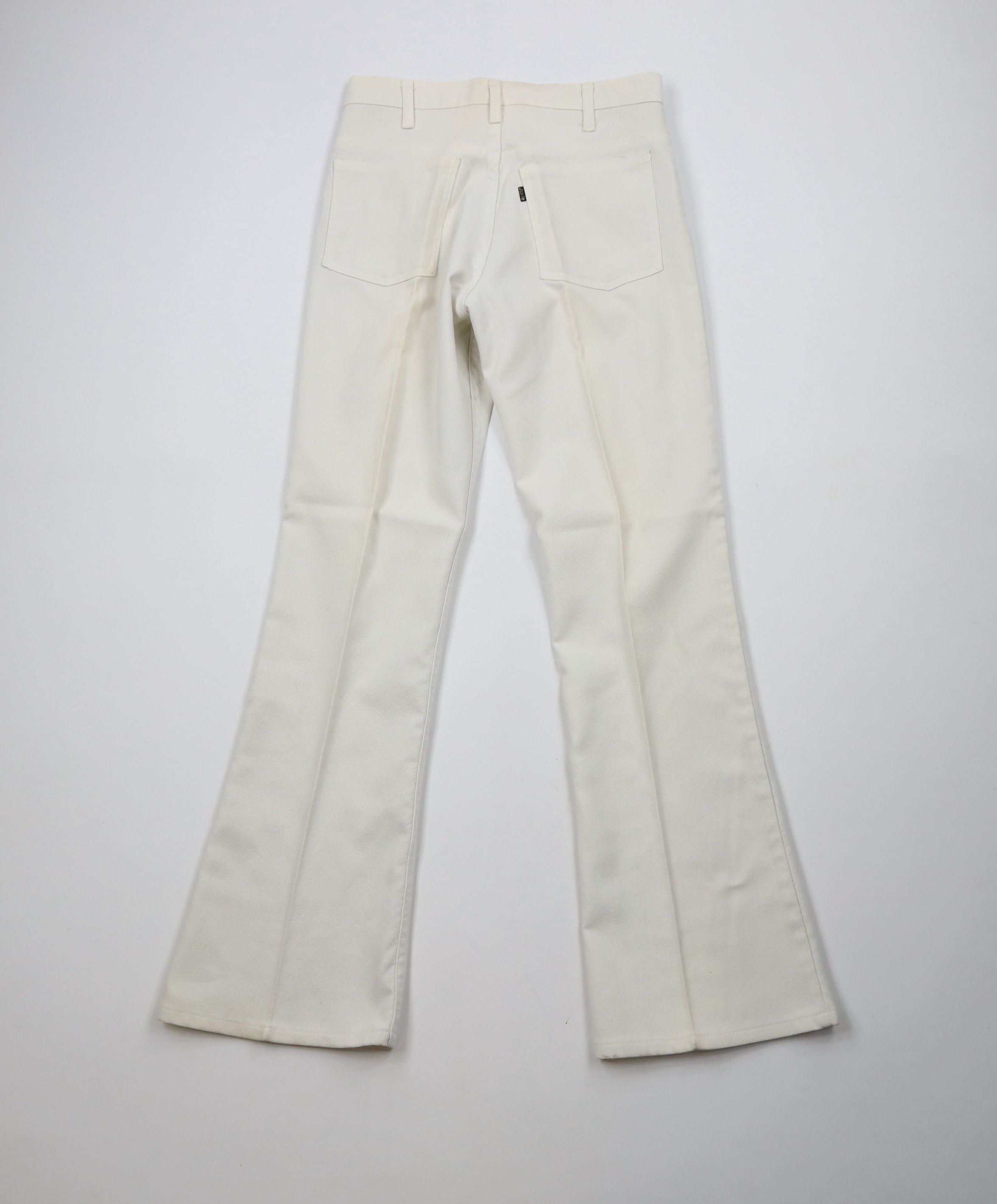 Levi's × Vintage Vintage 70s Levis Knit Wide Leg Bell Bottoms Pants White USA Size 28" / US 6 / IT 42 - 13 Thumbnail
