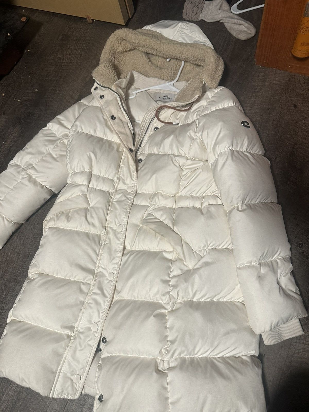 Coach Coach Long Down Cream Puffer Jacket Size M / US 6-8 / IT 42-44 - 2 Thumbnail