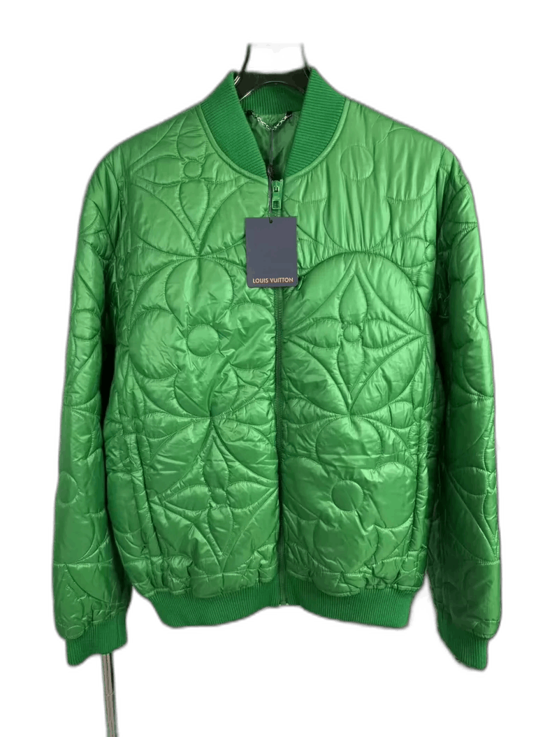 Louis Vuitton Louis Vuitton Green Quilted Cotton Jacket-yf Size US L / EU 52-54 / 3 - 1 Thumbnail