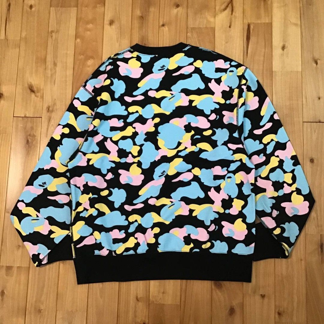 Bape BAPE cotton candy camo sweat shirt multi camo a bathing ape Size US L / EU 52-54 / 3 - 3 Thumbnail