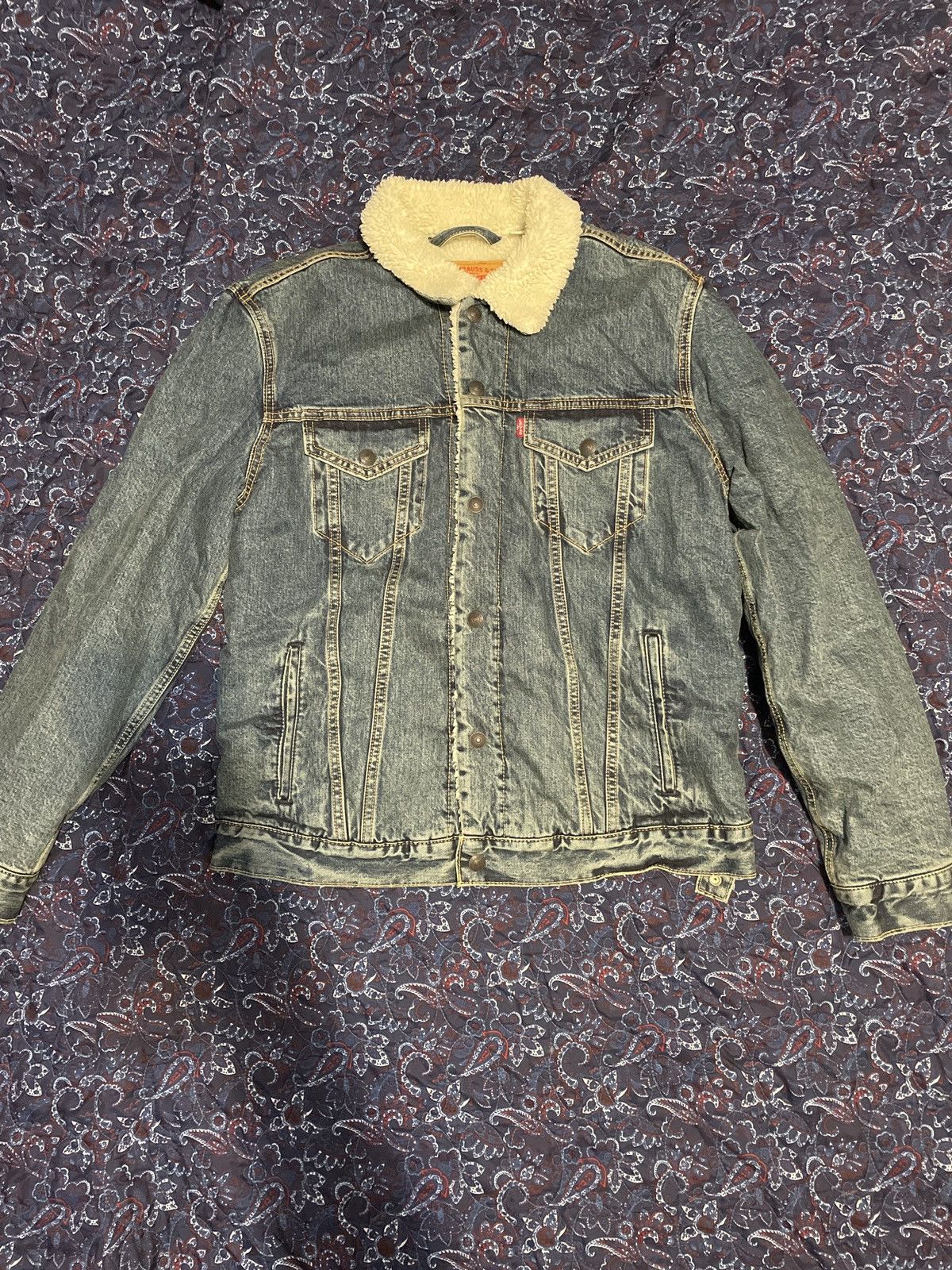 Levi's Levis Sherpa Lined Denim Jacket Size US L / EU 52-54 / 3 - 1 Thumbnail