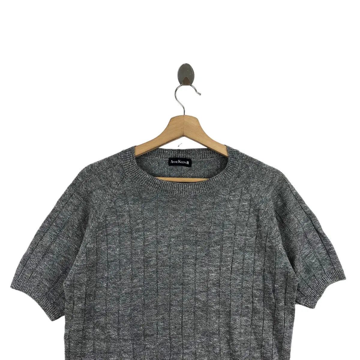 Anne Klein Vtg ANNE KLEIN II Collection Striped Crewneck Knitwear Size L / US 10 / IT 46 - 2 Thumbnail