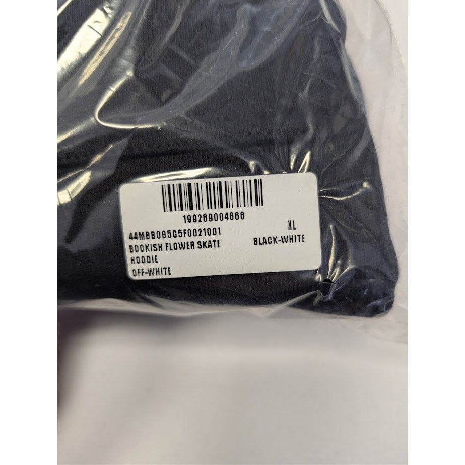 Off-White o1rshd1 Bookish Flower Skate Hoodie in Black/White Size US XL / EU 56 / 4 - 21 Thumbnail