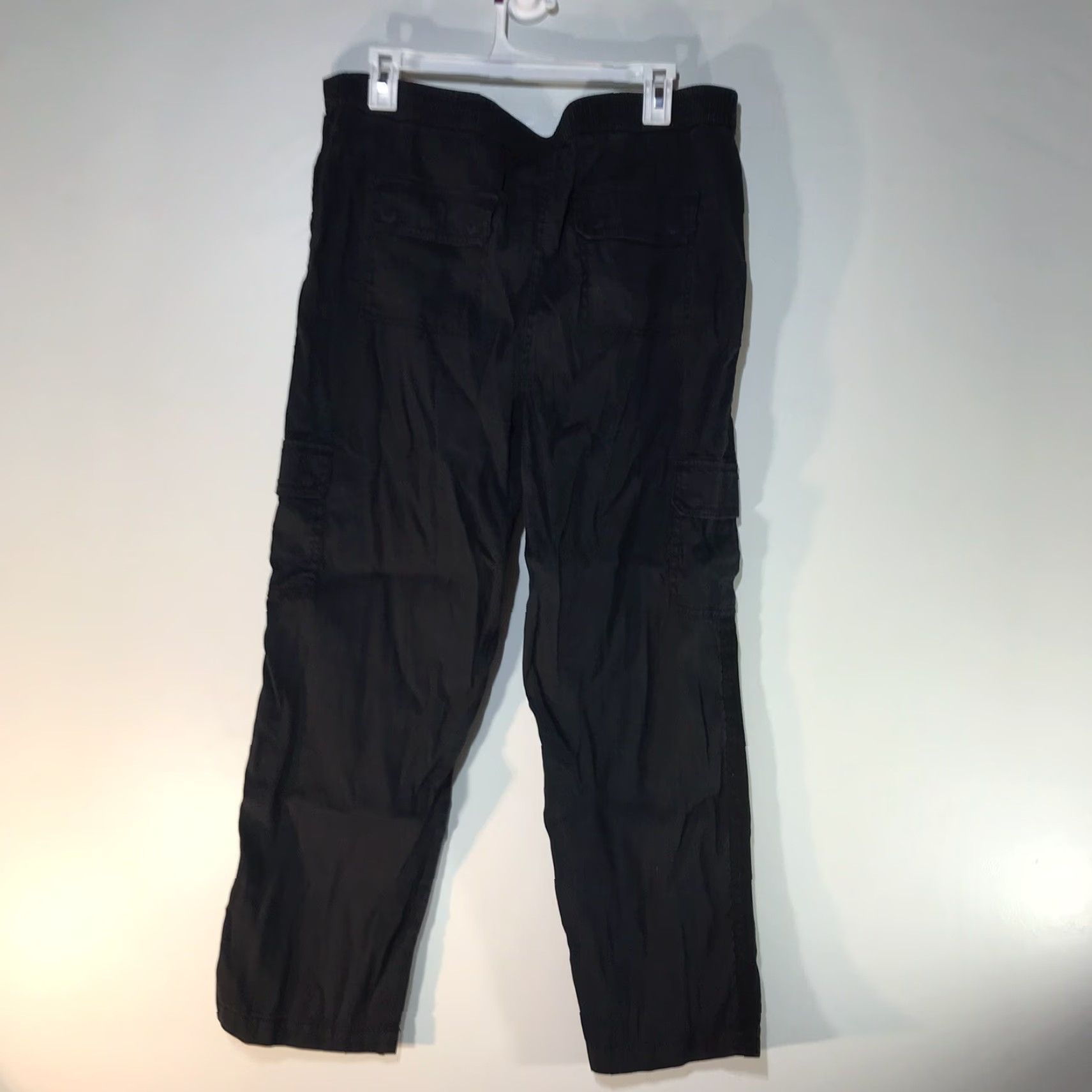 Vintage VINTAGE Chico's Cropped Cargo Pants Women's Size M Black Linen Blend Casual Spring Summer Fall Size 32" / US 10 / IT 46 - 4 Thumbnail