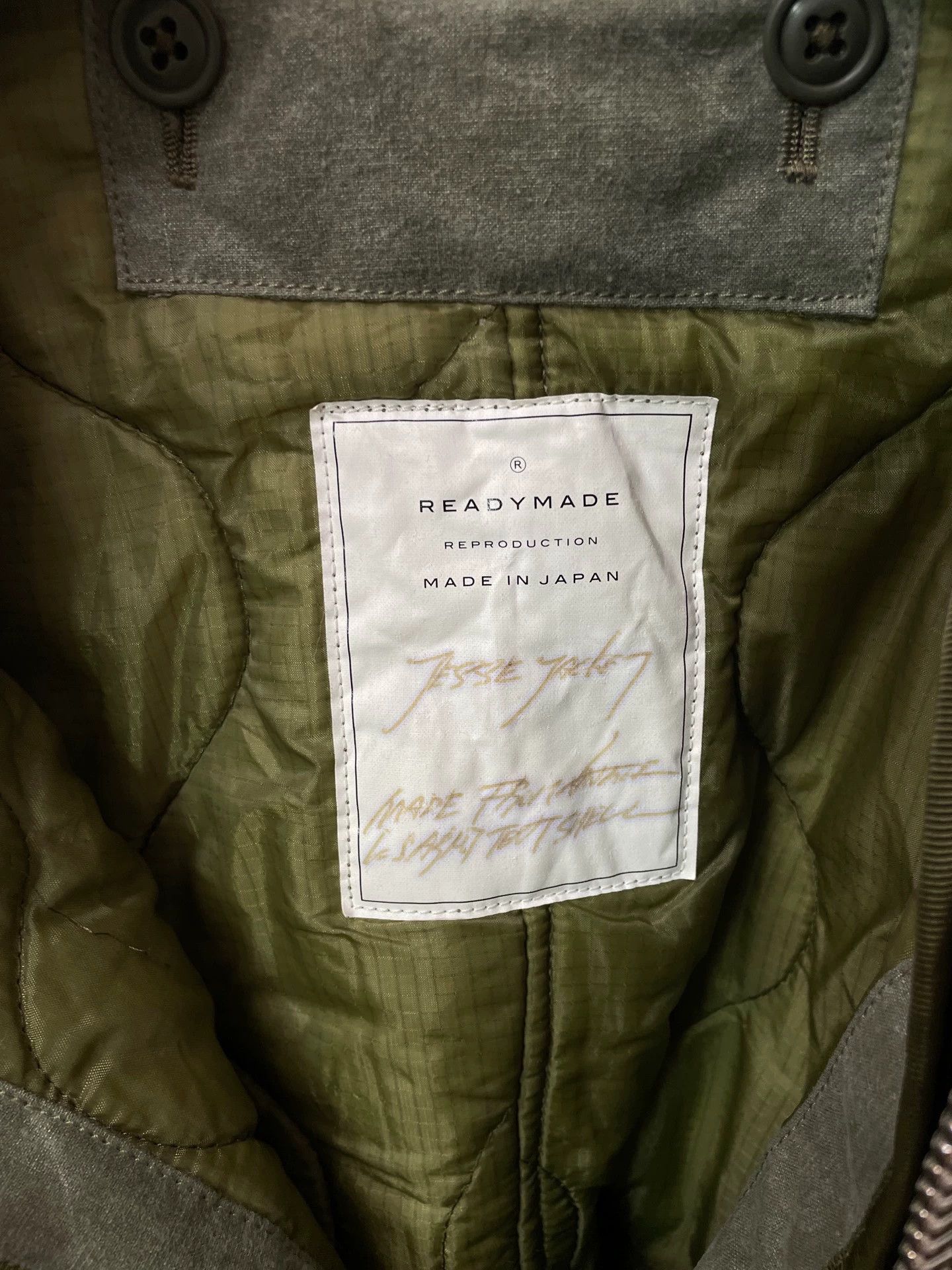 READYMADE READYMADE VTG Flight Jacket M.Green Size 2 Japan Worn Once Size US M / EU 48-50 / 2 - 4 Thumbnail