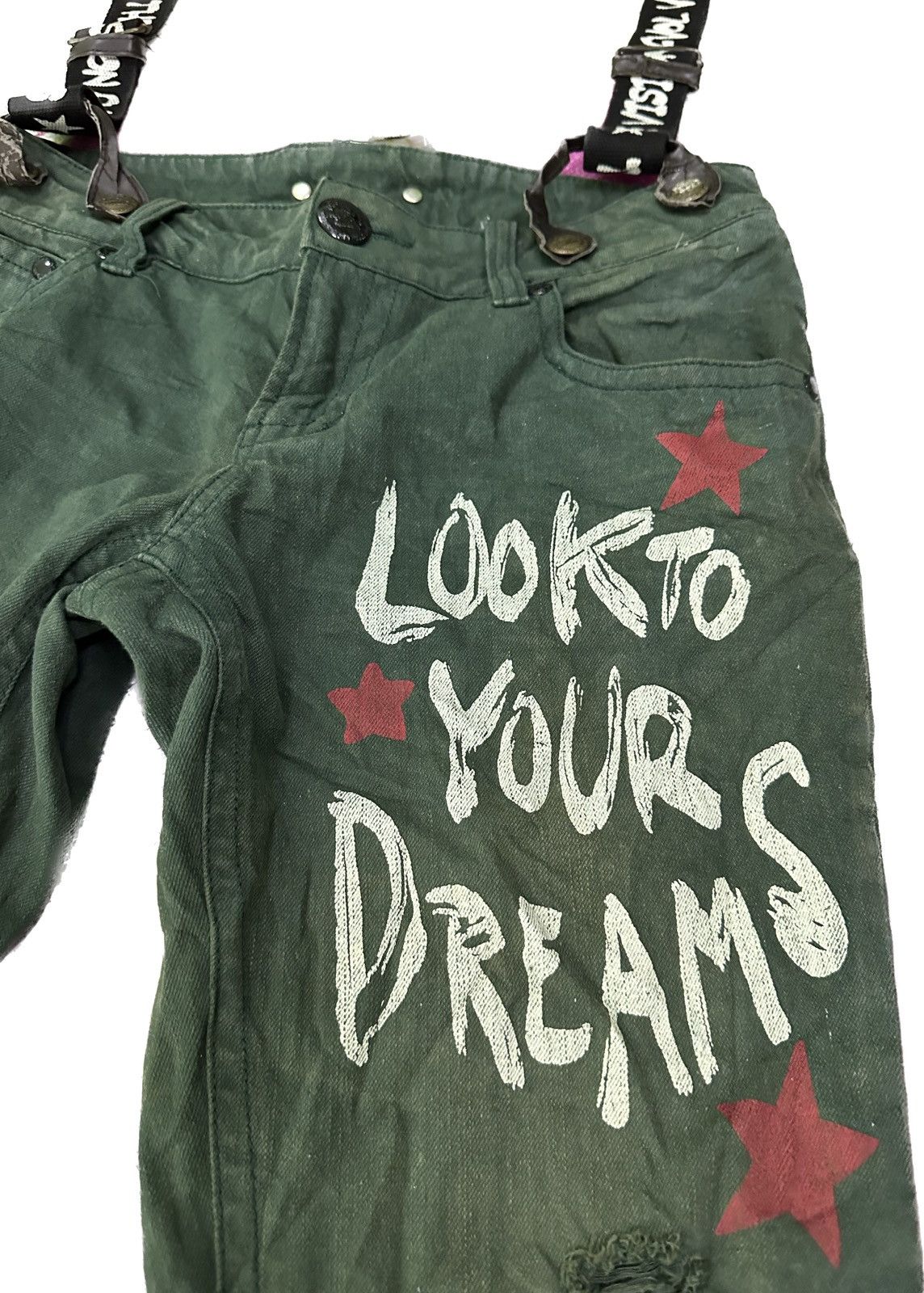 If Six Was Nine × Japanese Brand × Le Grande Bleu (L.G.B.) Rare Japanese Cargo Bondage Distress Jeans Size US 34 / EU 50 - 4 Thumbnail