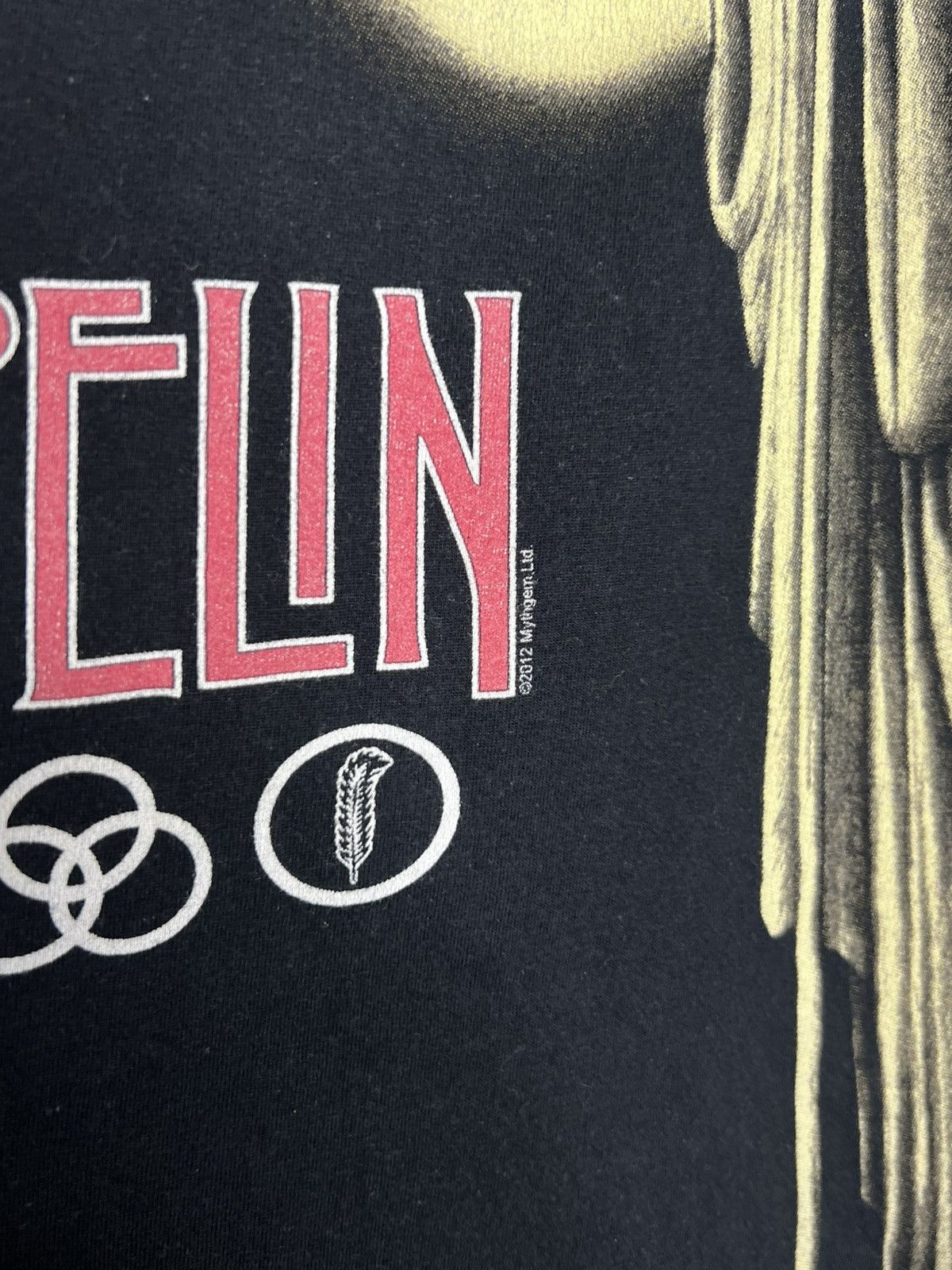 Led Zeppelin Vintage Led Zeppelin 2012 Big Logo T-Shirt Tee Size US L / EU 52-54 / 3 - 4 Thumbnail