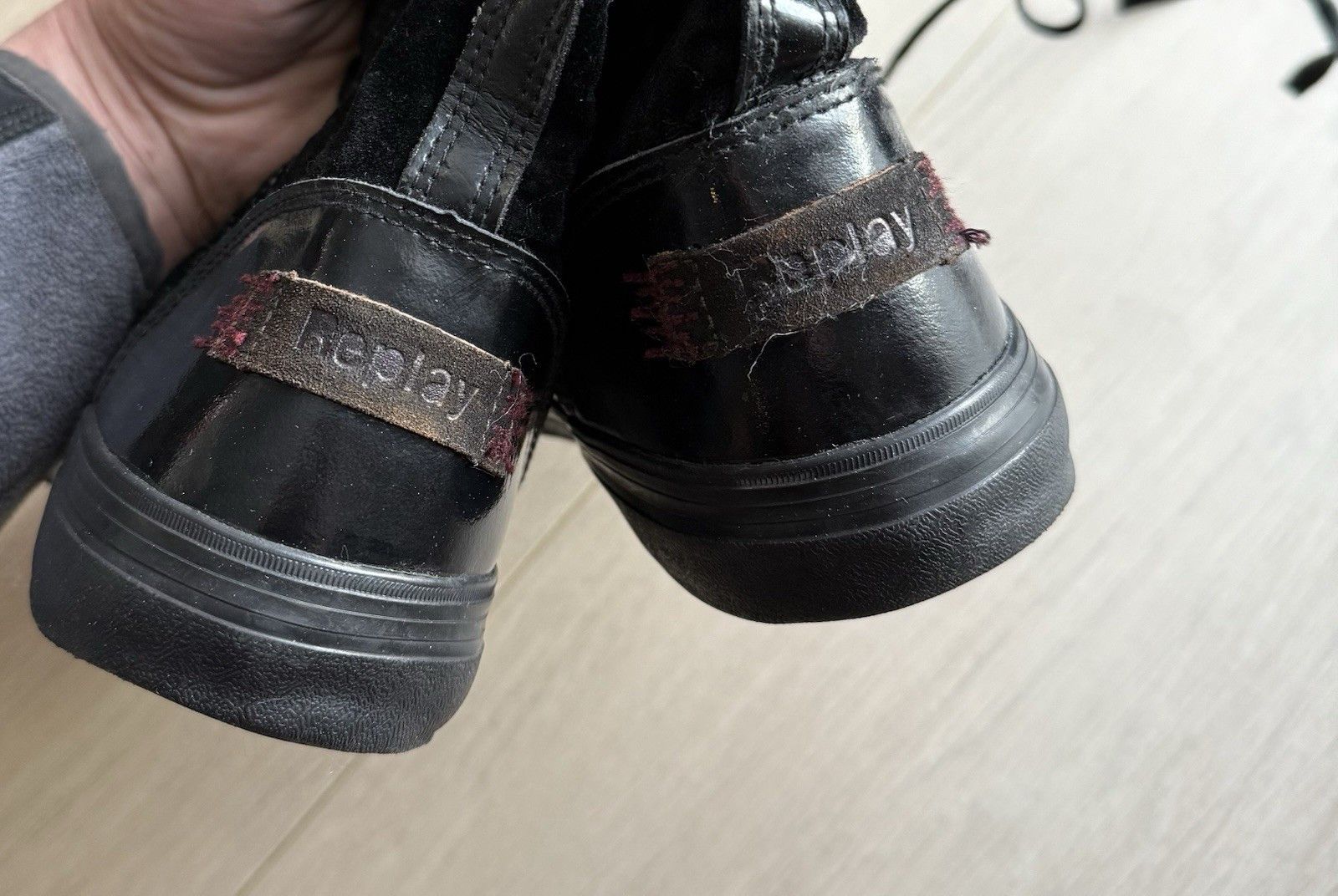 Replay Replay Dragon High Lace Up Y2k Shoes Black Japan Vintage Size US 10 / IT 40 - 10 Thumbnail