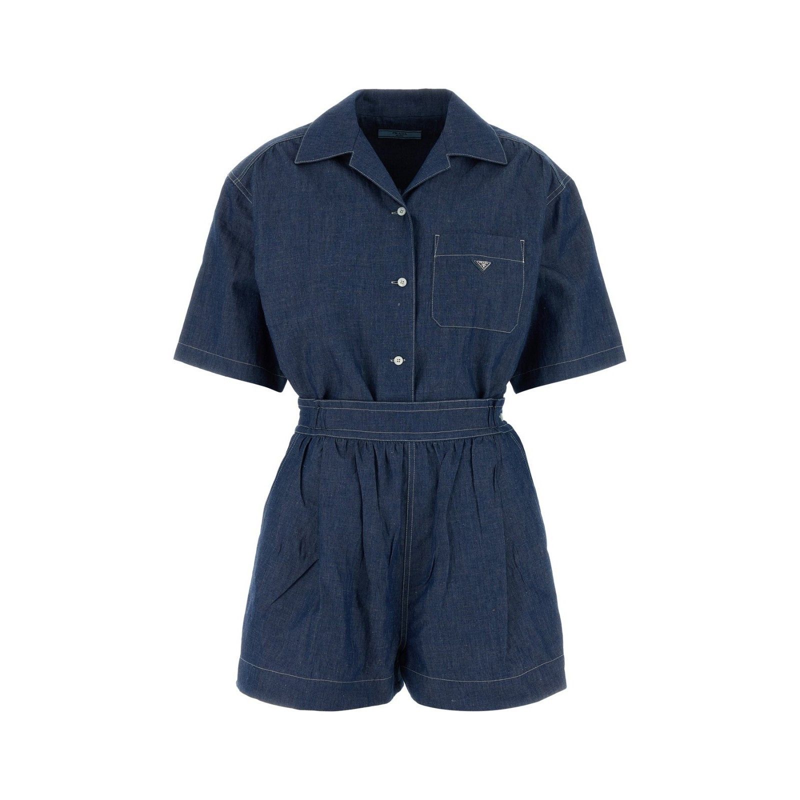 Prada PRADA Blue Chambray Jumpsuit New & Authentic (Women