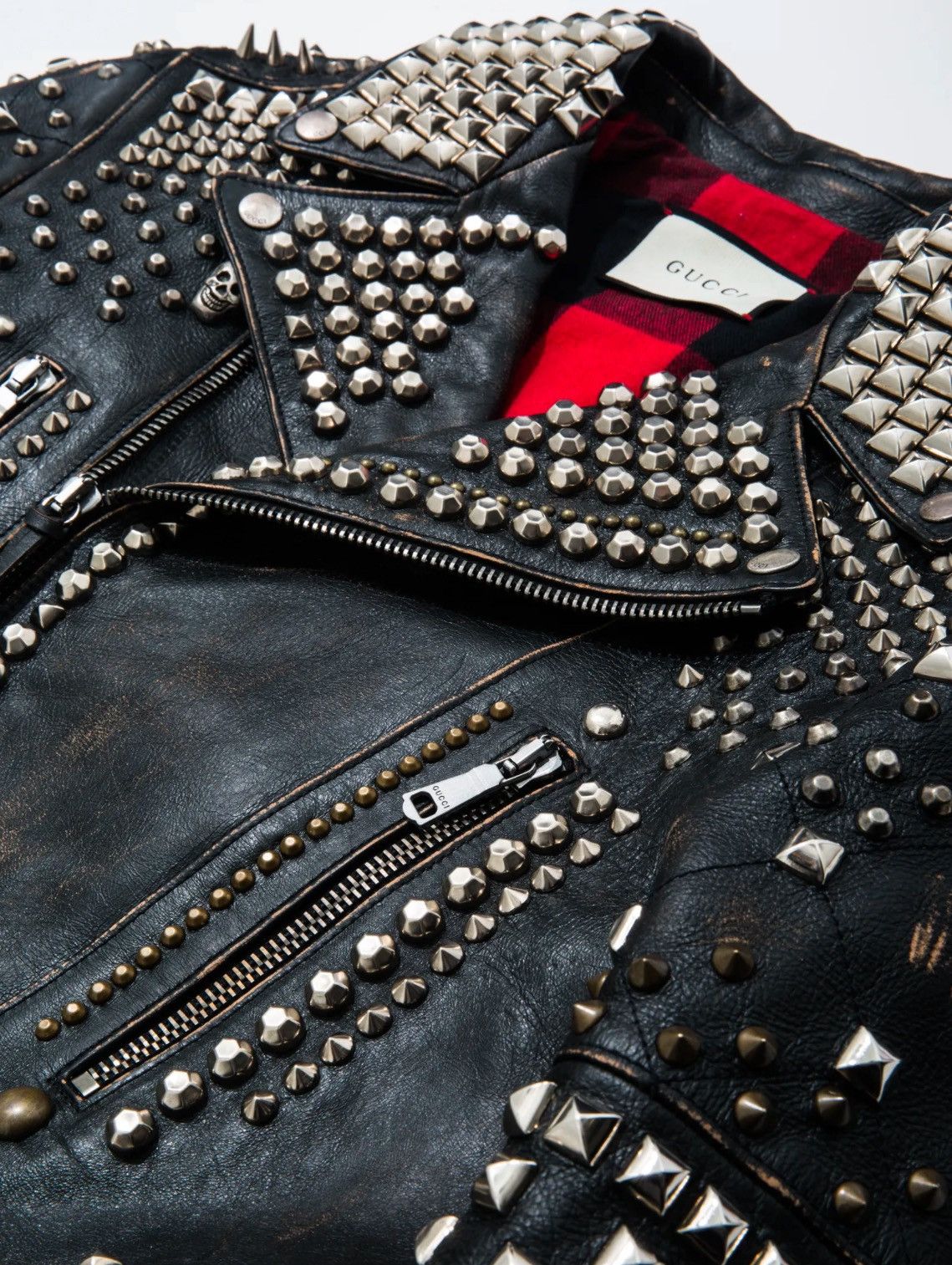 Gucci Gucci Studded Leather Jacket Size US L / EU 52-54 / 3 - 3 Thumbnail