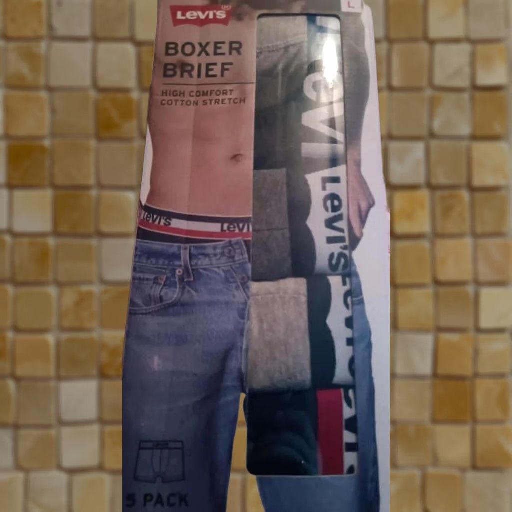 Levi's LEVI'S Boxer Brief Underwear L 36-38 High Comfort Cotton Stretch 5 PK Mens NEW Size 46R - 1 Preview