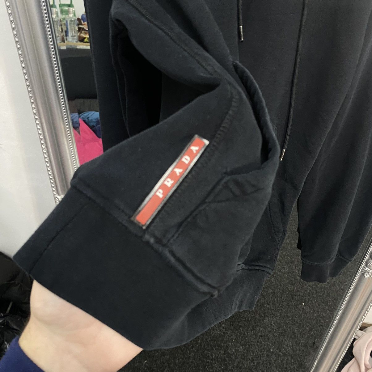 Prada Vintage Prada zip hoodie Size US L / EU 52-54 / 3 - 4 Thumbnail
