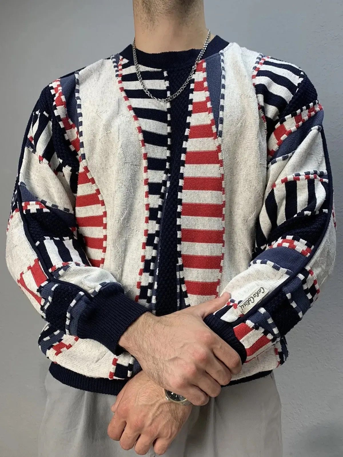 Carlo Colucci Coogi Vintage SALE Carlo Colucci Coogi Style Sweater Multicolour tundra Grailed