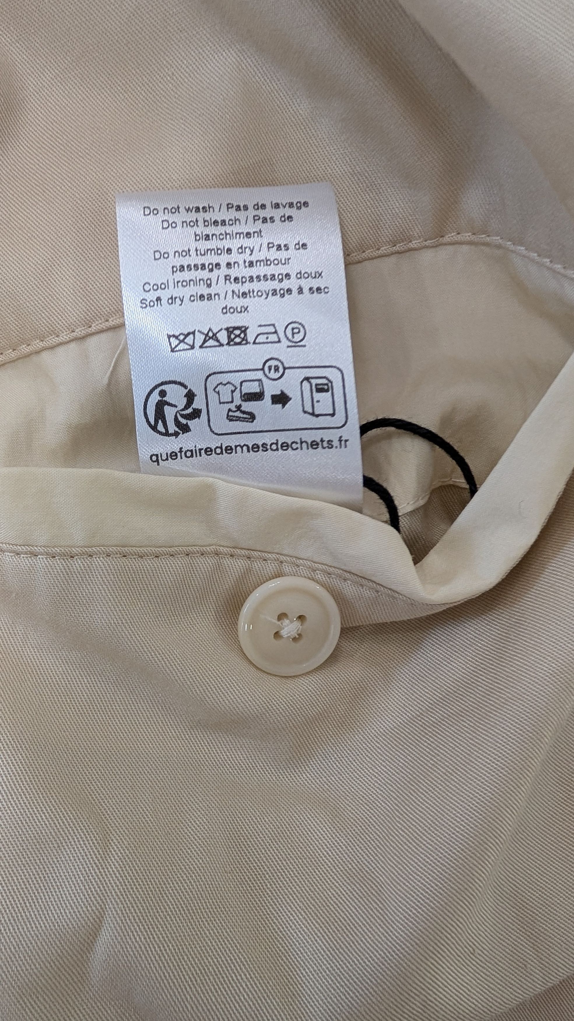 Lemaire Lemaire Creamy White Zipped Technical Blouson - Size LARGE Size US L / EU 52-54 / 3 - 13 Thumbnail