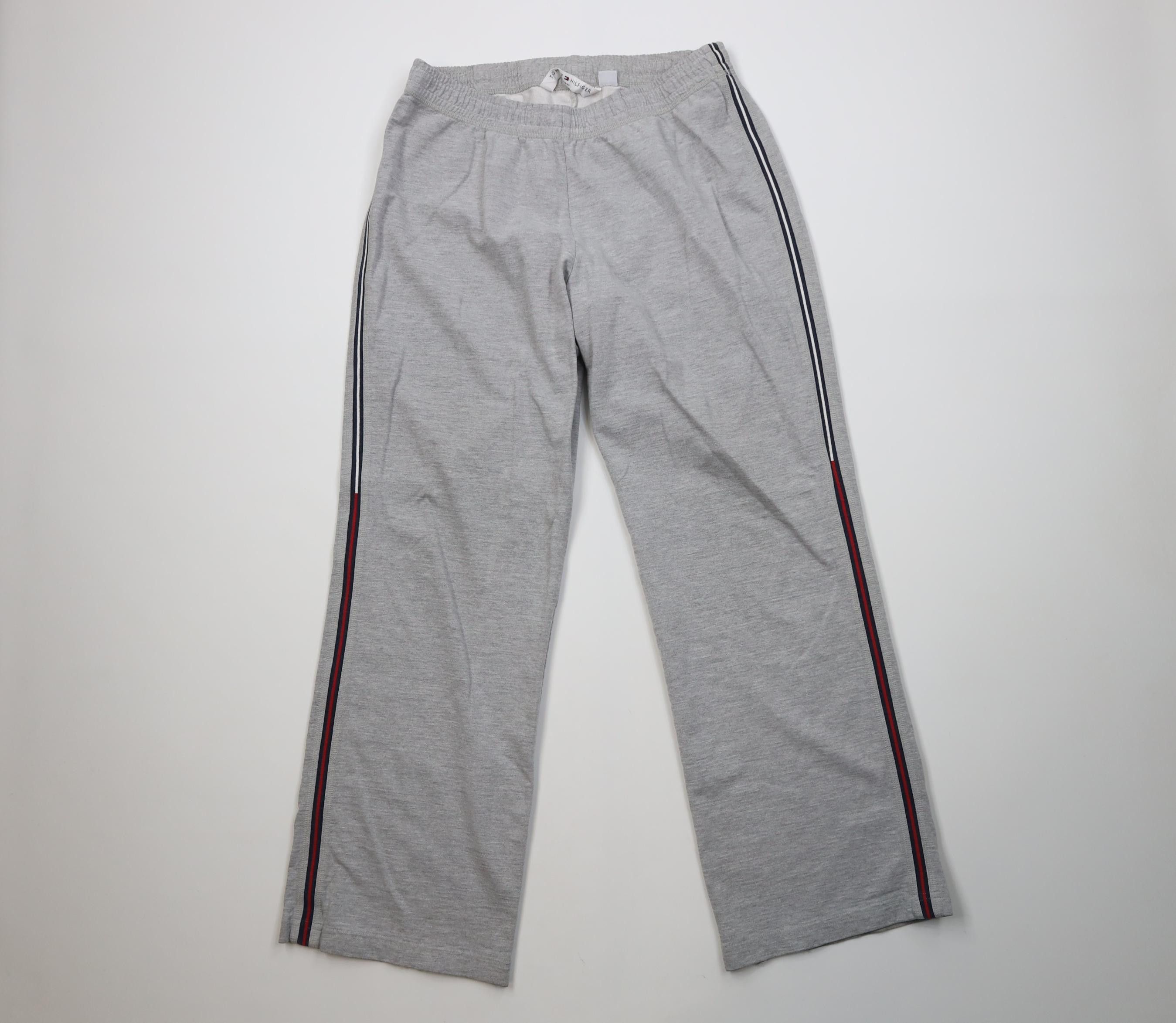 Tommy Hilfiger Vintage 90s Y2K Tommy Hilfiger Wide Leg Sweatpants Gray Size 34" / US 12 / IT 48 - 1 Thumbnail