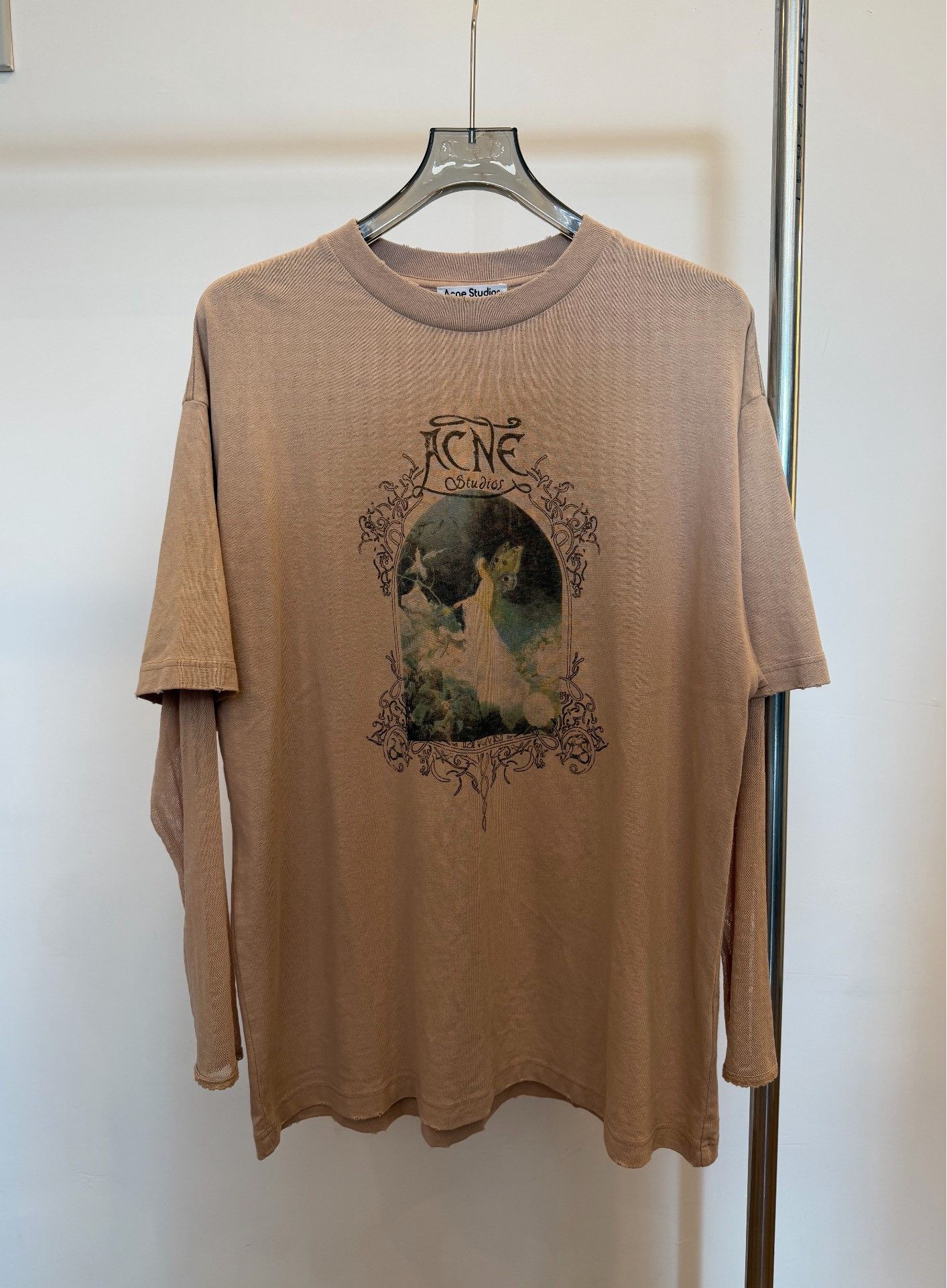 Acne Studios Acne Studios Printed Pink T-Shirt XS Women Size XS / US 0-2 / IT 36-38 - 1 Thumbnail